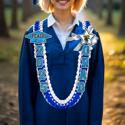 2025 Graduation Lei Custom Name and Photo - Personalized Graduation Lei - 2025 Grad