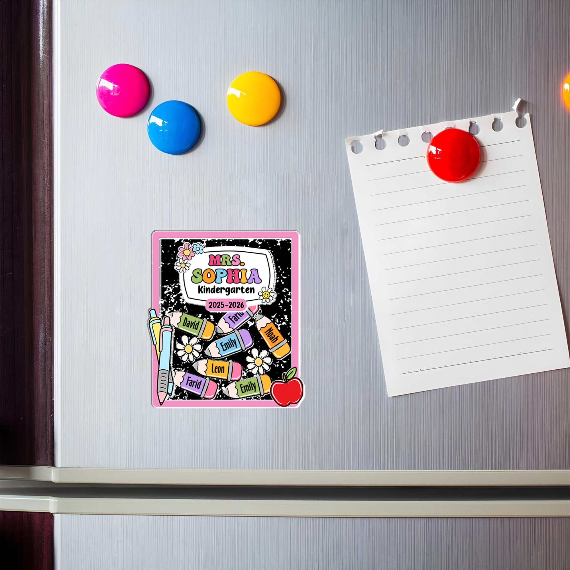 Personalized Shaker Magnet - Custom Name Gift for Teachers