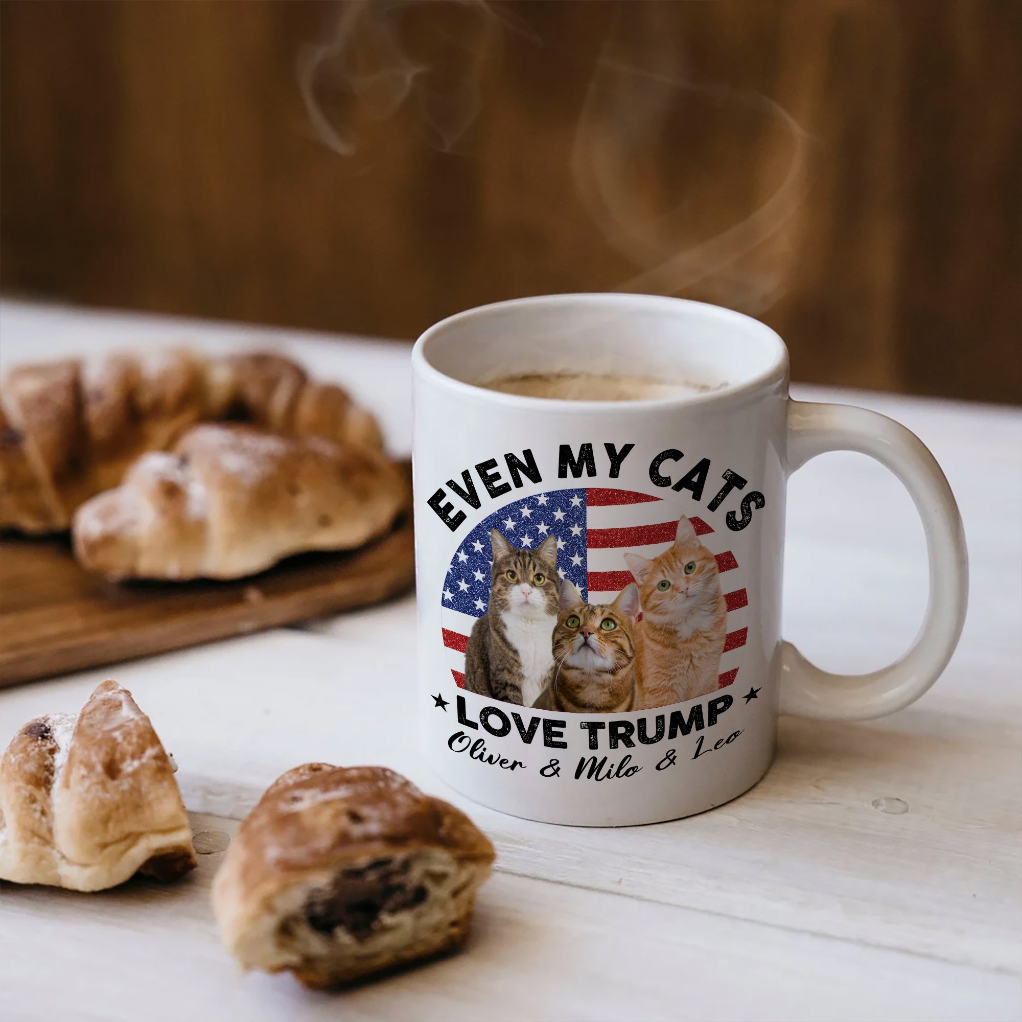 Even My Dog Loves Trump - Custom Pet Name - Personalized Custom Mug - Funny Gift