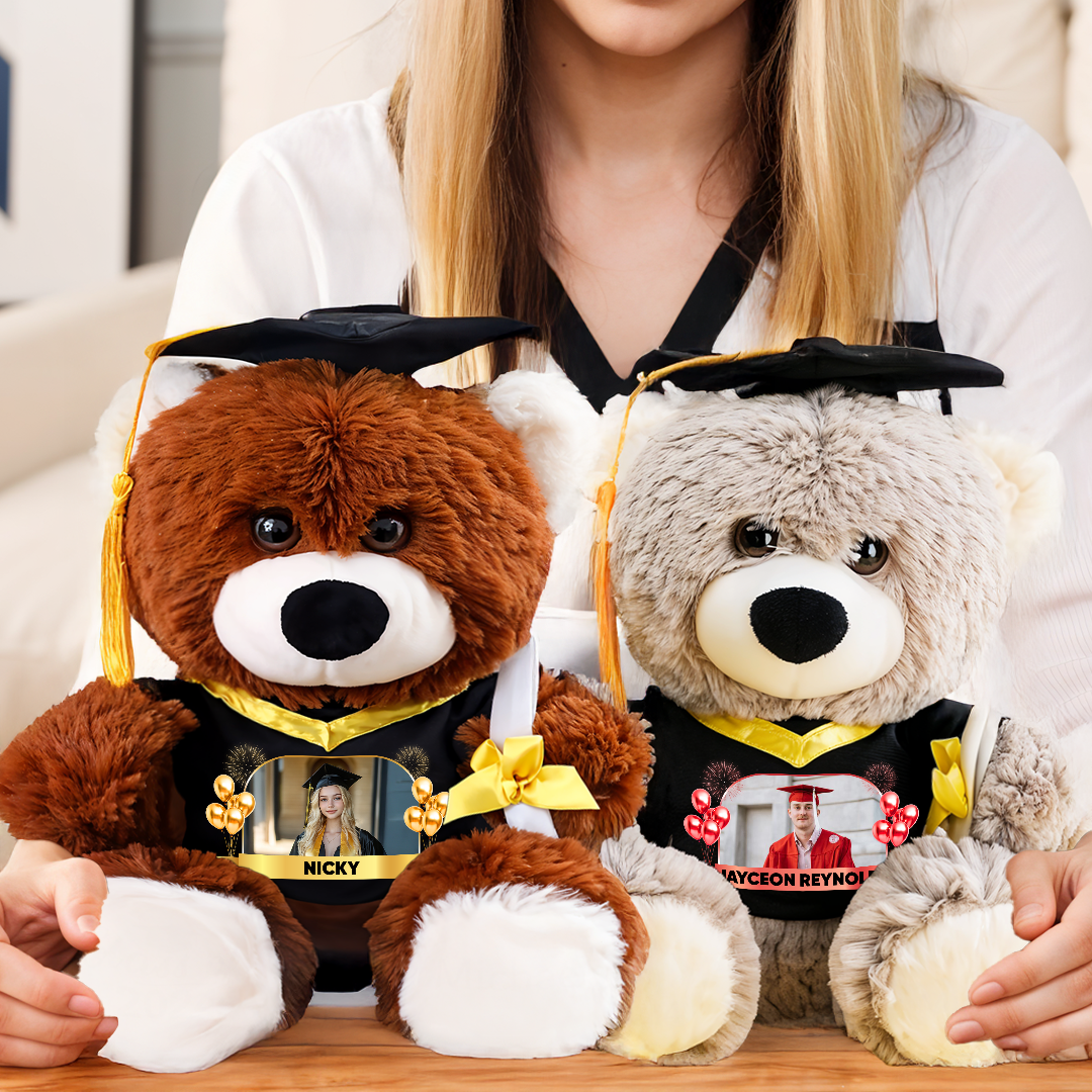 Congrats Class Of 2025 Personalized Graduation Teddy Bear – Custom Gift For 2025 Graduates