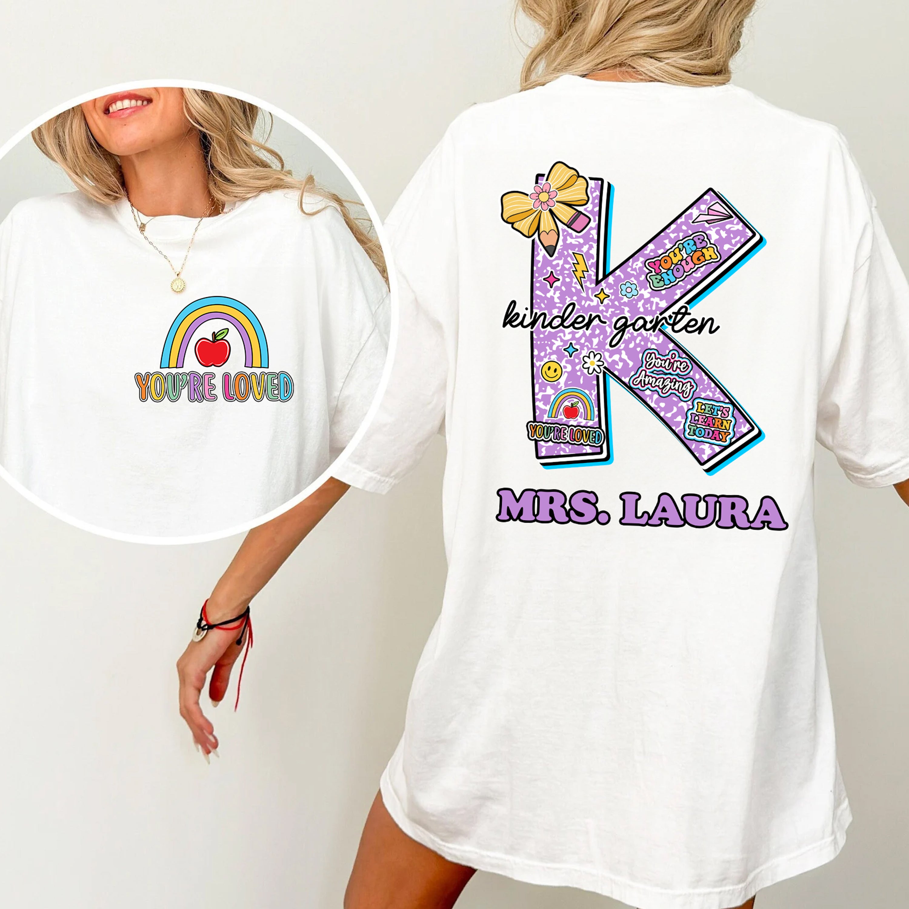 You Are Loved - Teacher Custom Shirt Back To School T-shirt, Teachers Gift