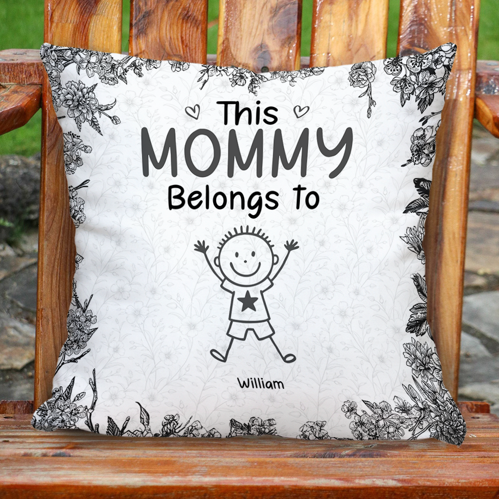 Custom Family Kids Name - Personalized Pillow - Family Gift