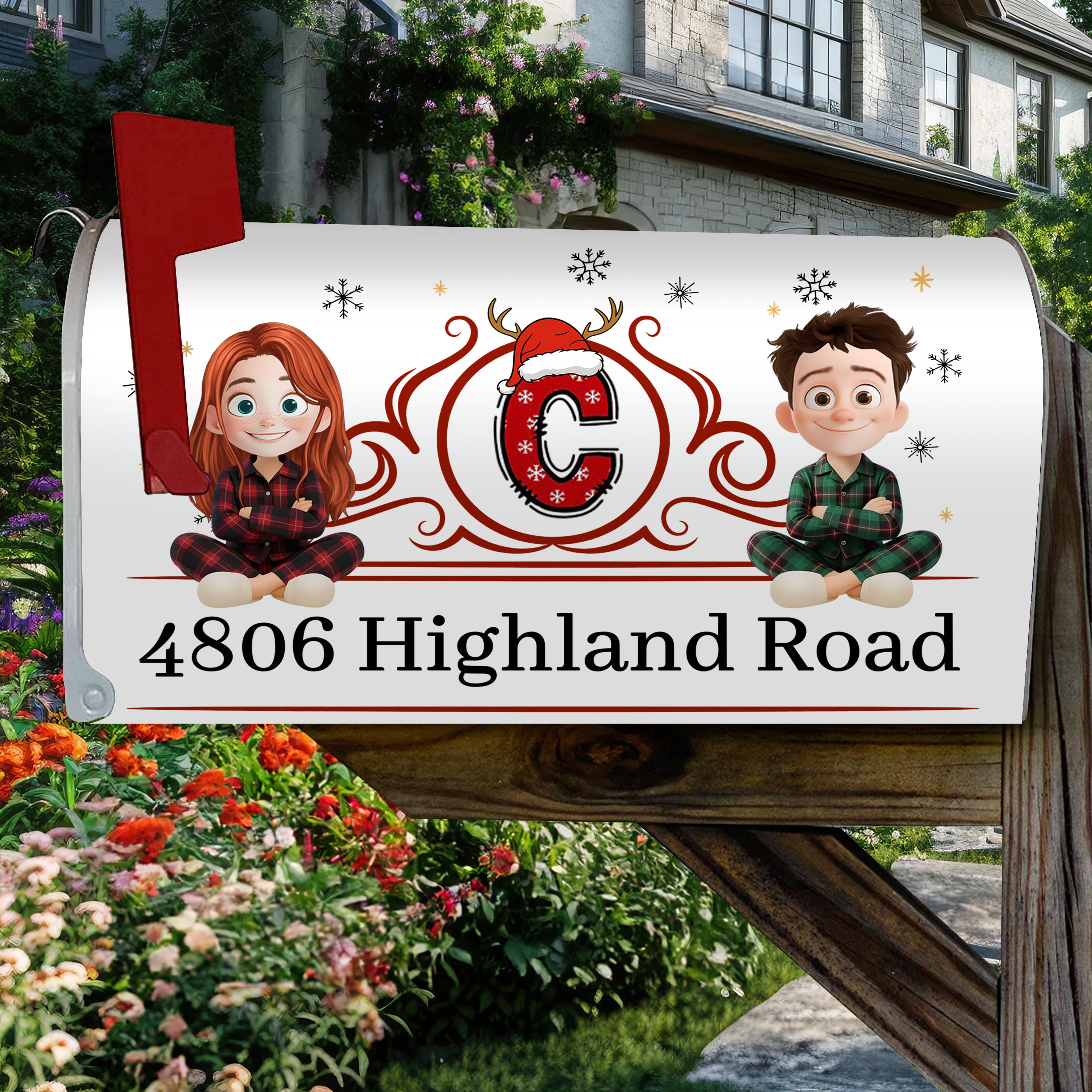 Custom Name and Appearance Couple - Personalized Custom Mailbox