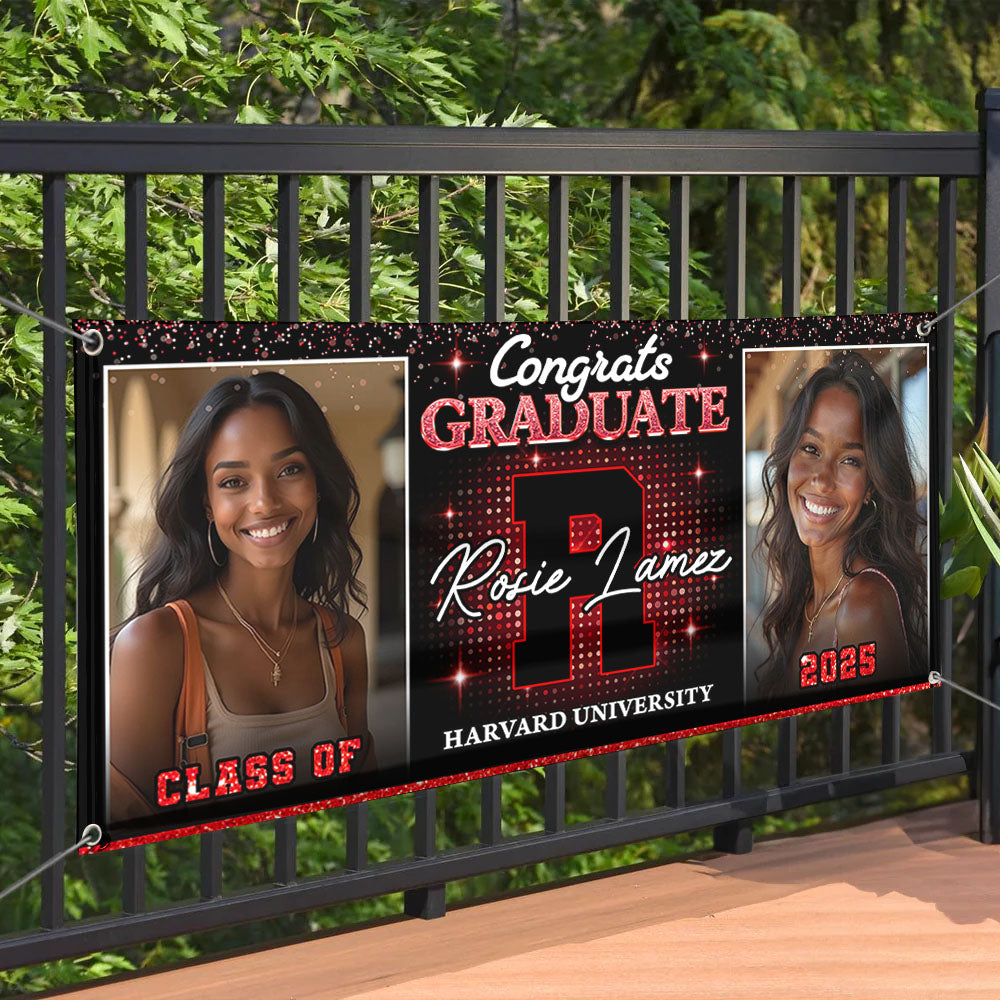 Custom Class of 2025 Graduation Banner – Perfect Party Decor & Keepsake