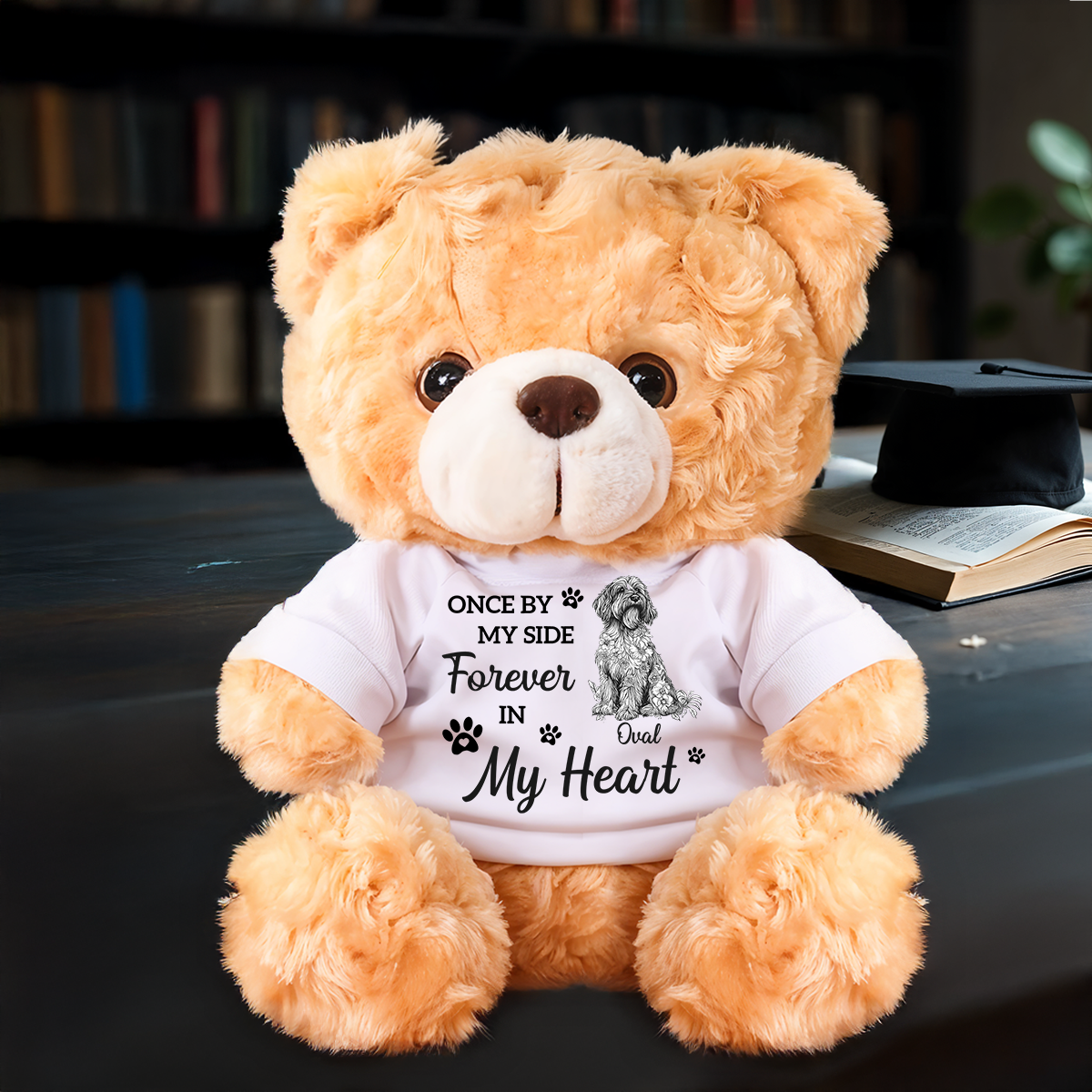 Custom Pet Name Bear - Personalized Pet Memorial Bear Plush