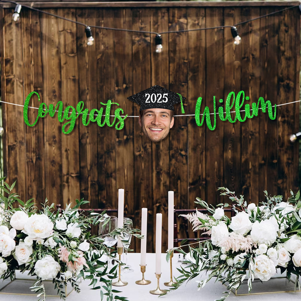 Graduation Party Decor – Custom Alphabet Name Bunting