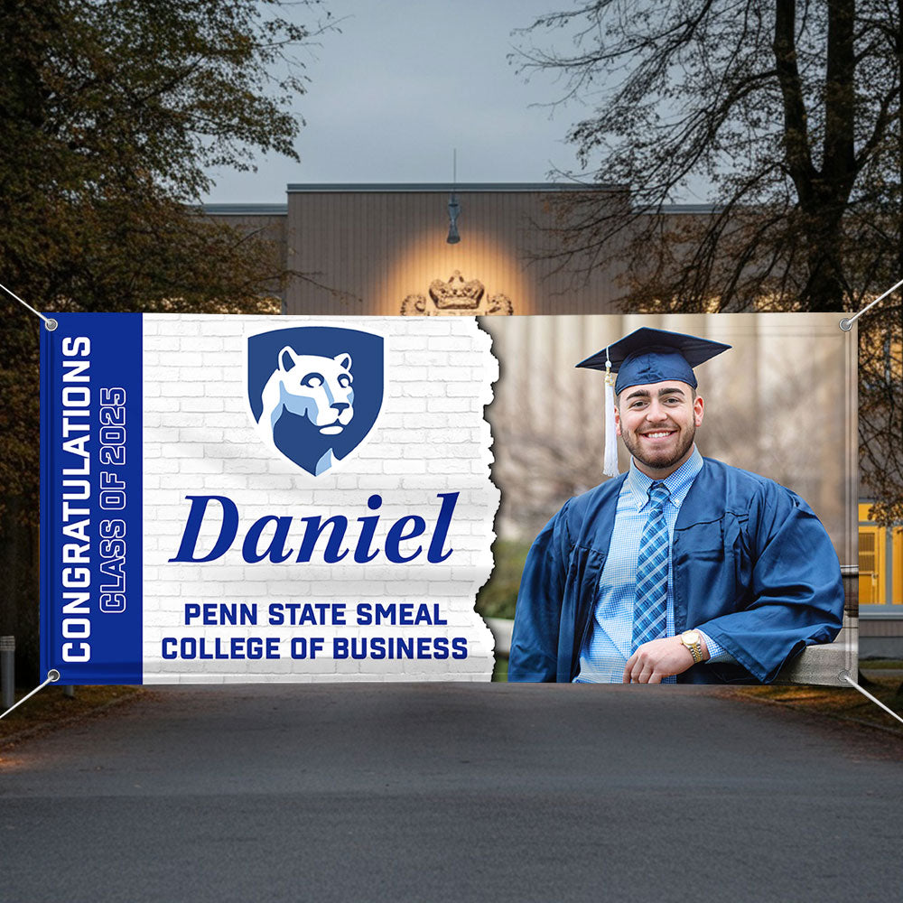 Congrats Grad Graduation Banner – Class of 2025 Party Decoration