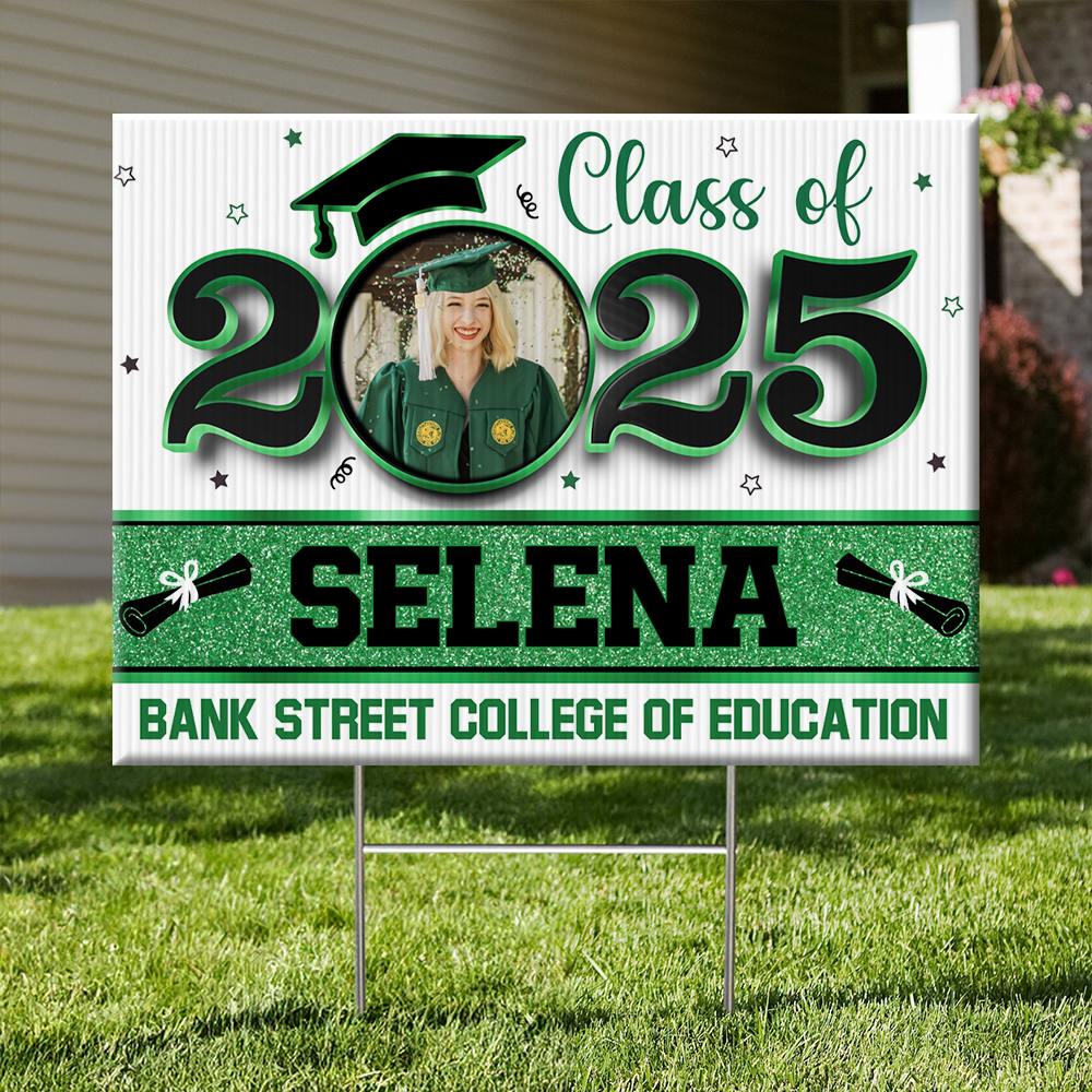 Class Of 2025 Lawn Sign, Personalized Graduate 2025 Graduation Lawn Sign