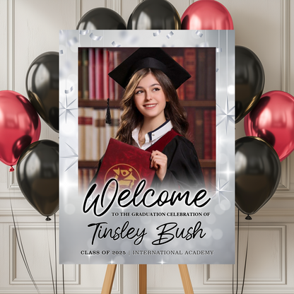 Personalized Grad Welcome Sign – Perfect Party Decoration