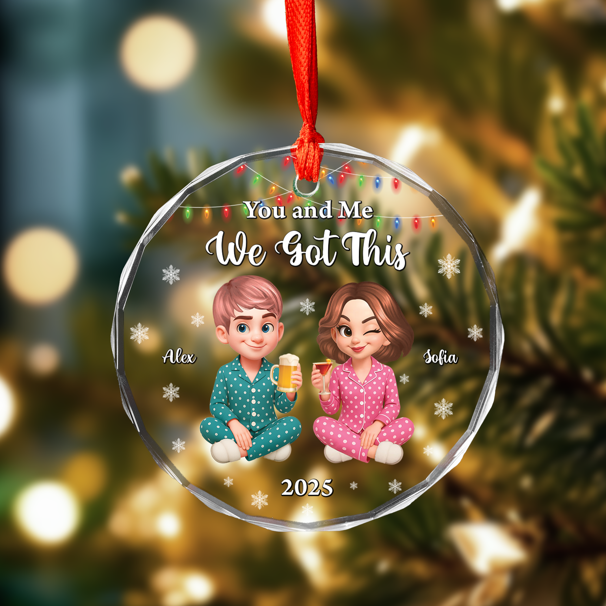 We Got This - Custom Name and Appearance  - Personalized Custom Glass Ornament