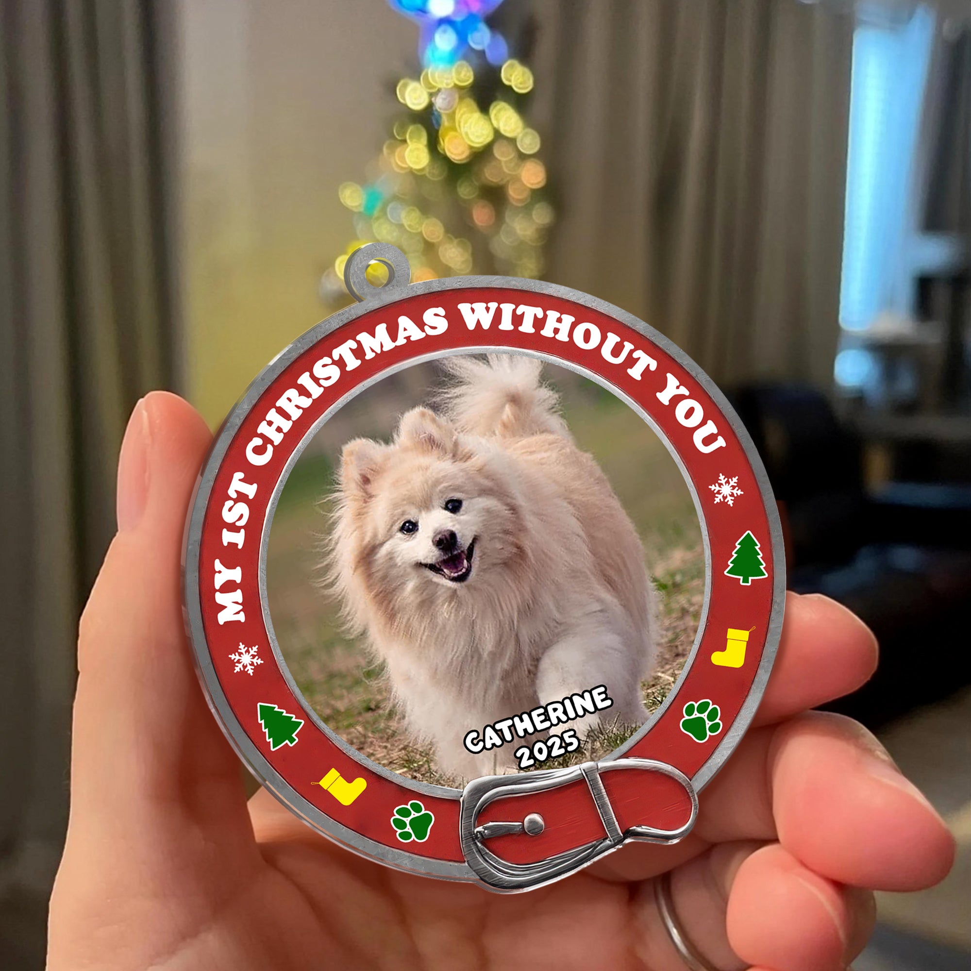Custom Photo - Pet Lover Hologram Ornament - Family Decoration