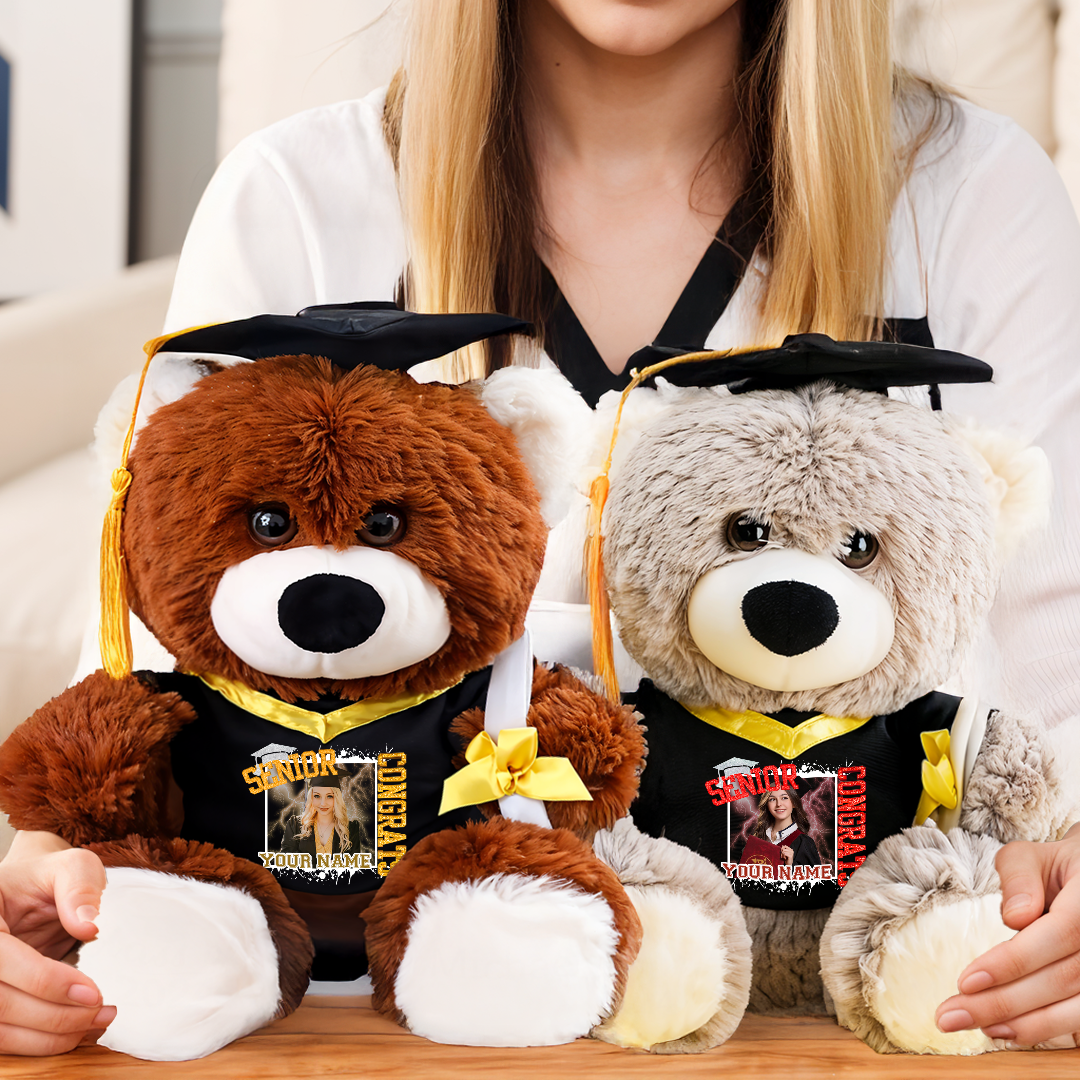 Congrats Senior Class Of 2025 Unique Custom Gift Personalized Graduations Teddy Bear