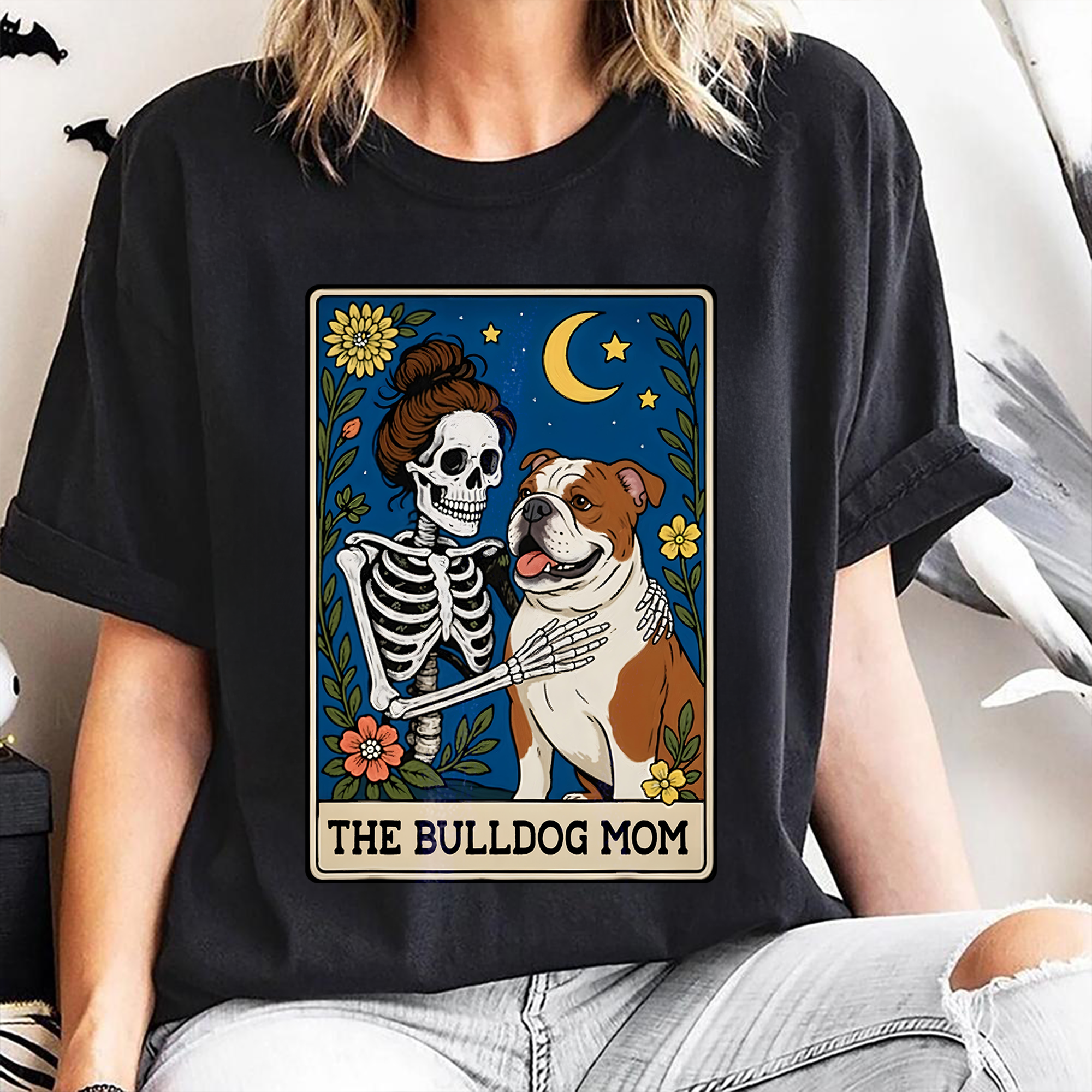 The Bulldog Mom - Halloween Shirt for Pet Lovers - Bulldog Lover Shirt