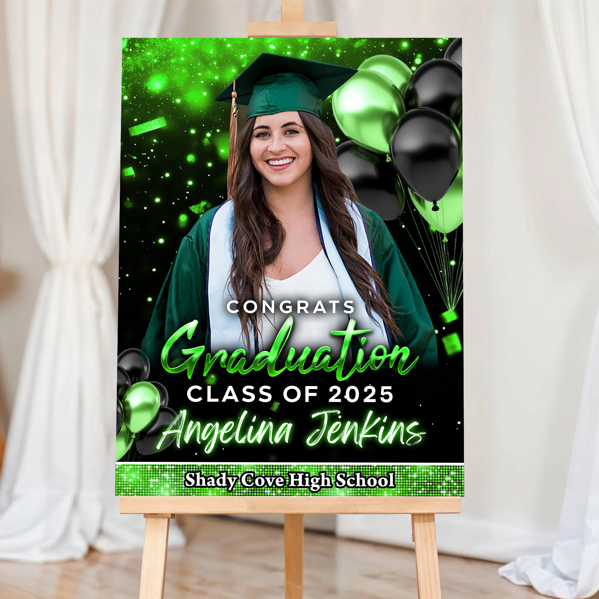 Personalized Congrats Graduation Class Of 2025 Welcome Sign, Graduation Decor, Graduation Gift