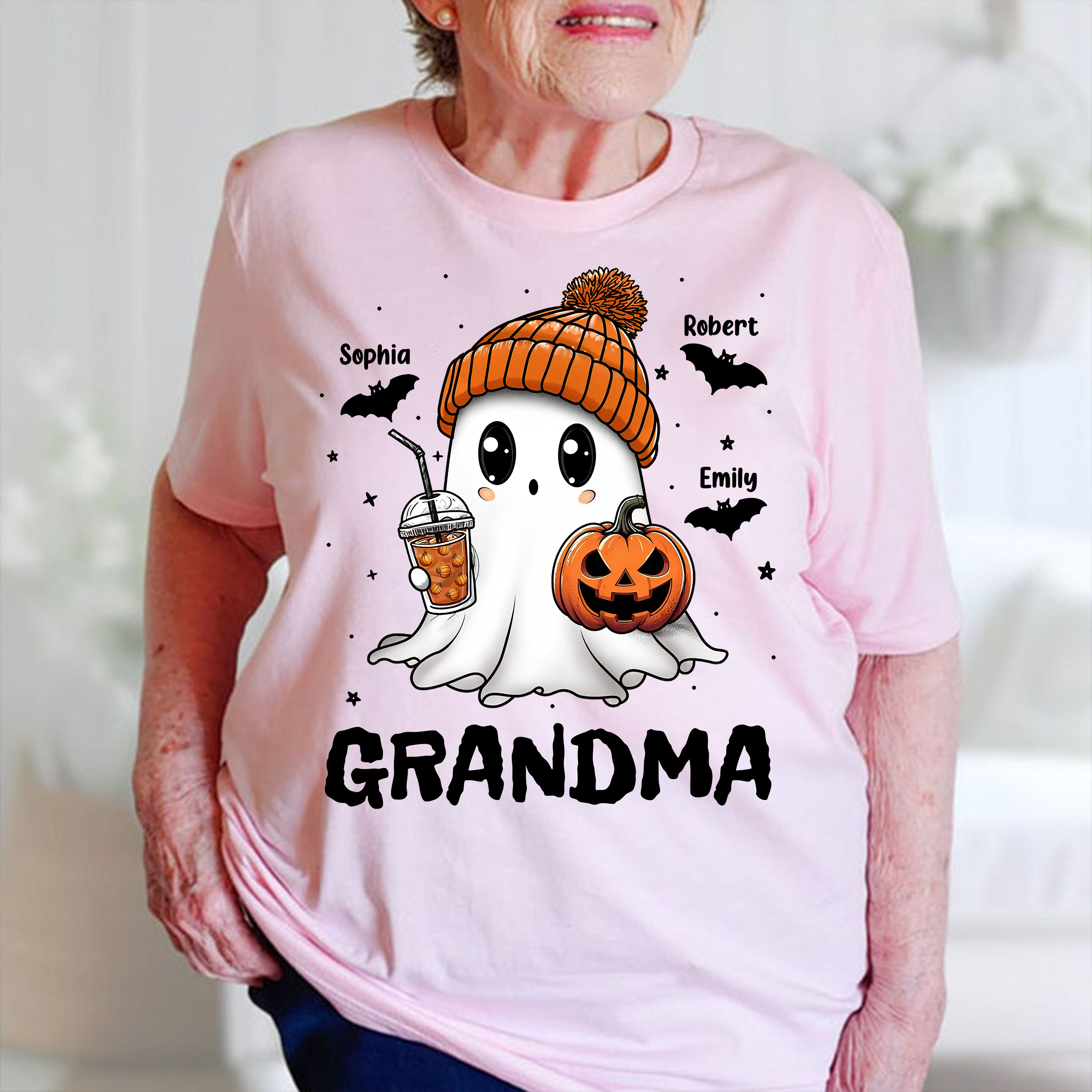 Grammy Halloween Kids - Custom Name Shirt - Personalized Shirt Custom T-shirt