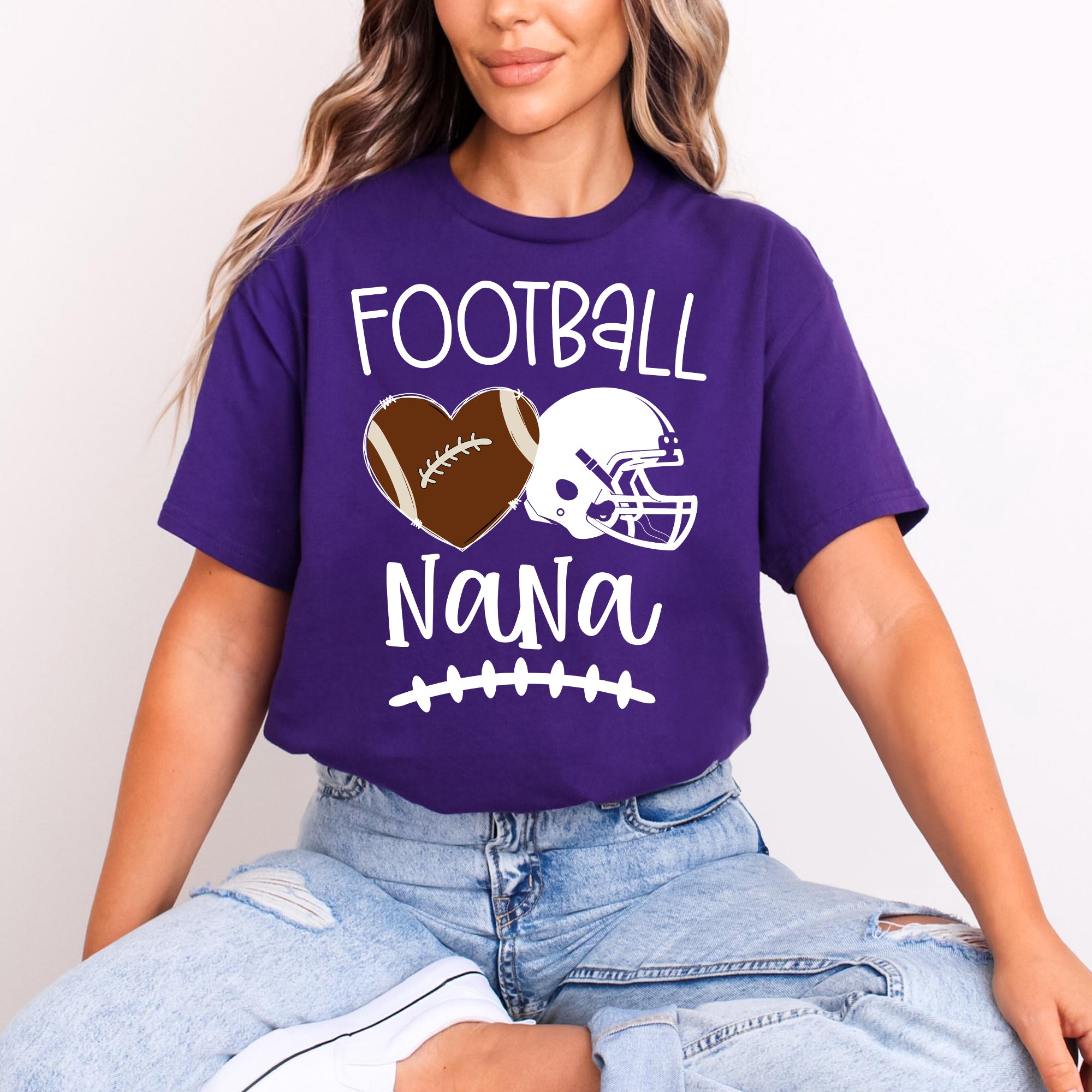 Football Grandma Mama  Shirt - Personalized Shirt Custom T-shirt