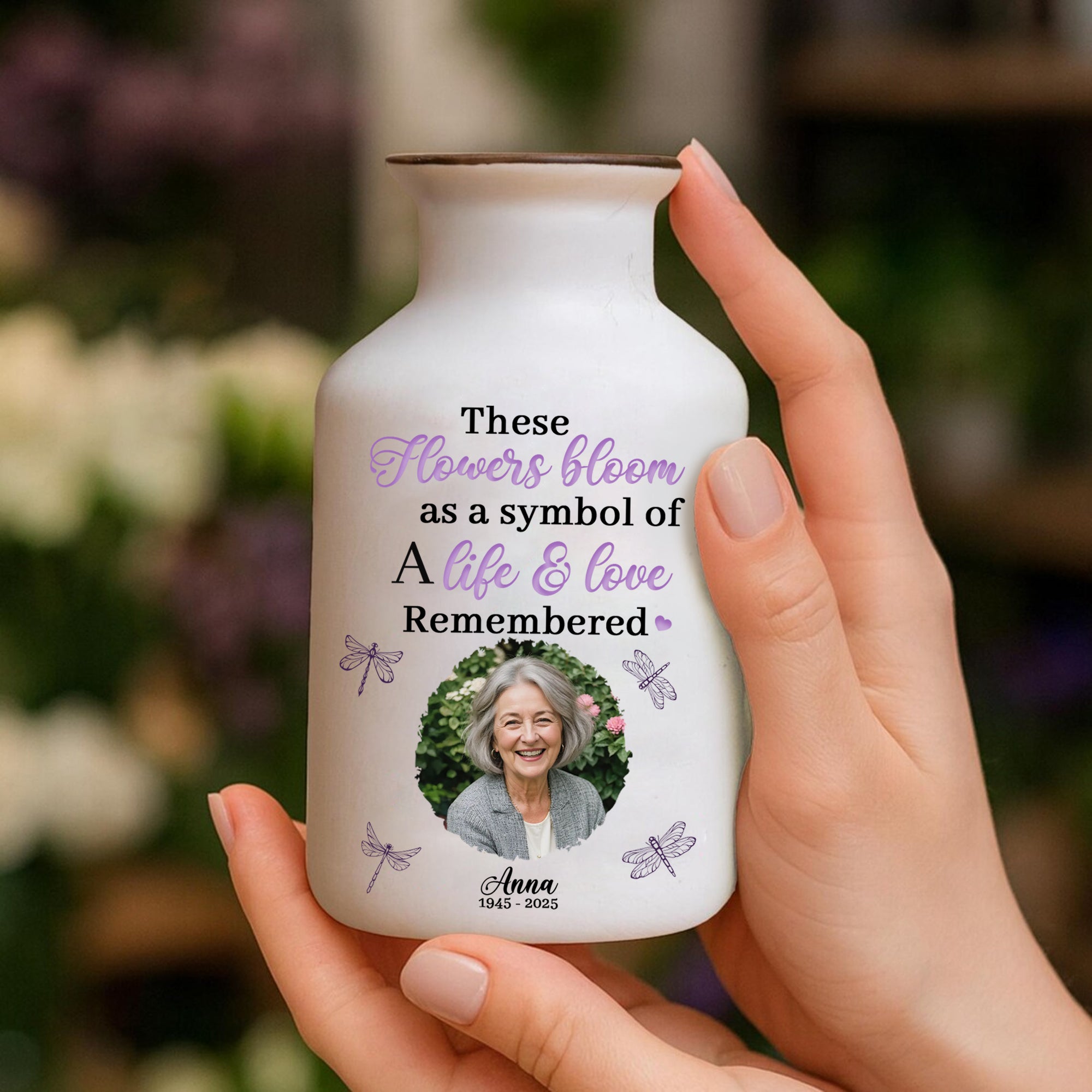 Someone We Love Is In Heaven - Personalized Elegant Ceramic Flower Pot Minimalist - Memorial Gift