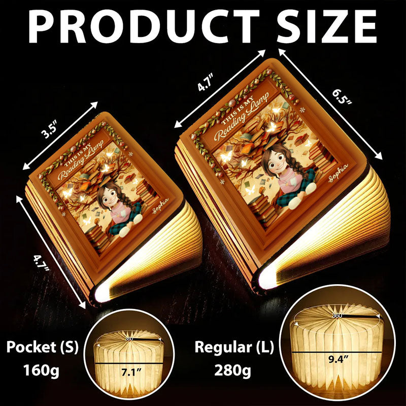 This Is My Reading Lamp - Personalized Book Lamp - Christmas Gift