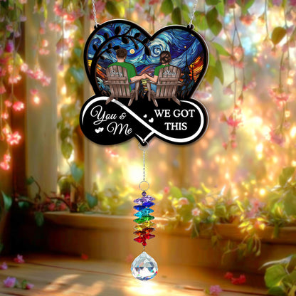 I Am Always With You - Ornament Hanging Piece With Crystal Charm
