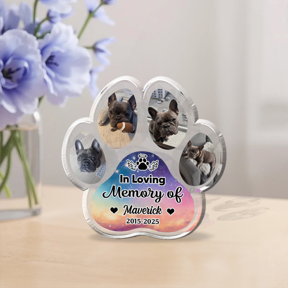 Memorial Pet Gift - Custom Photo Acrylic Block - Custom Acrylic Block Plaque
