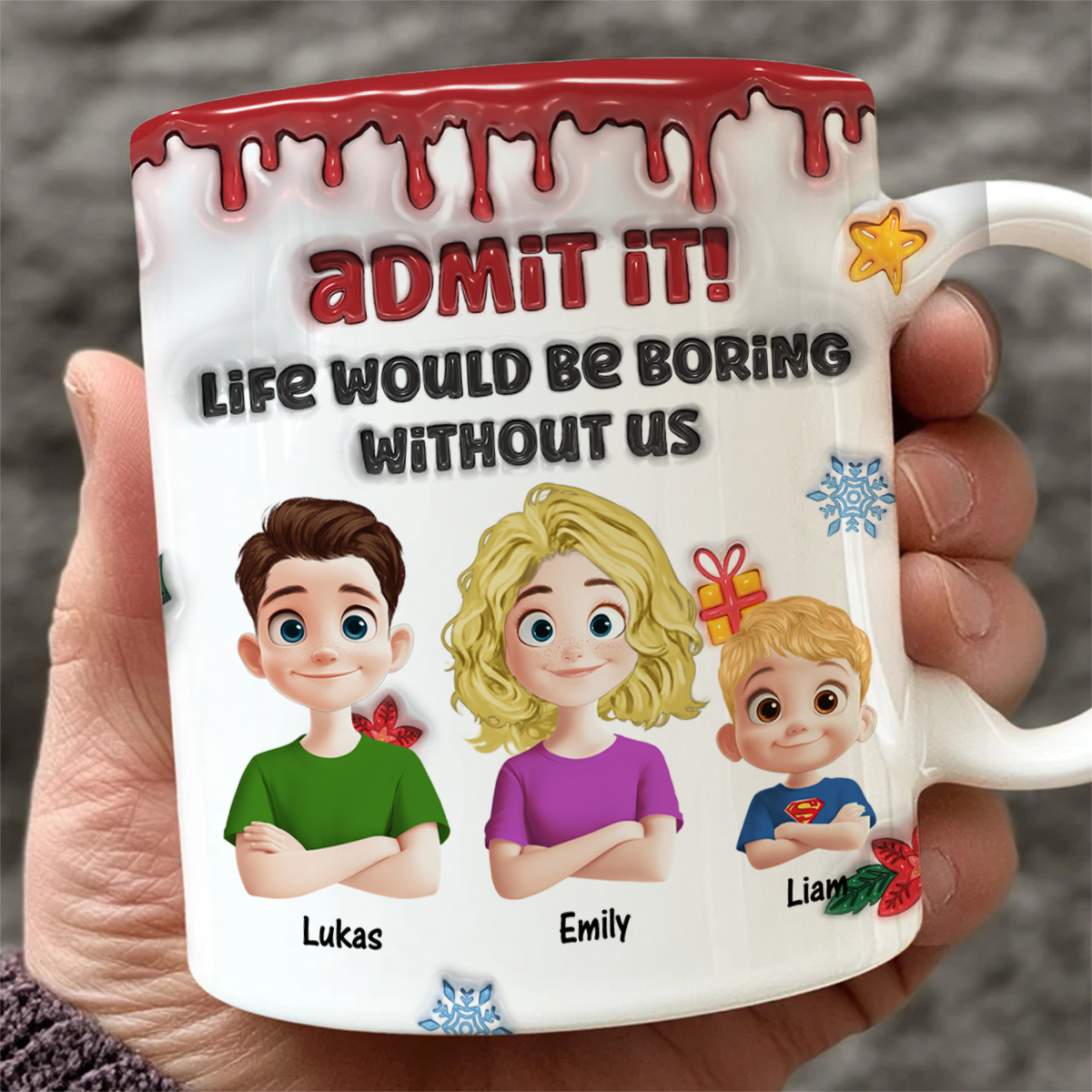 Custom Name Kids Mug - Family Gift - Personalized Custom Mug