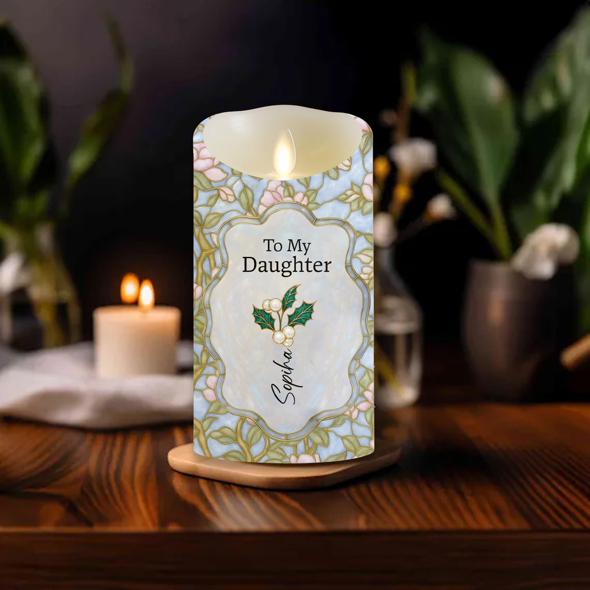 Custom Name Candle - I Can Do All Things Throw Christ - Personalize LED Candle