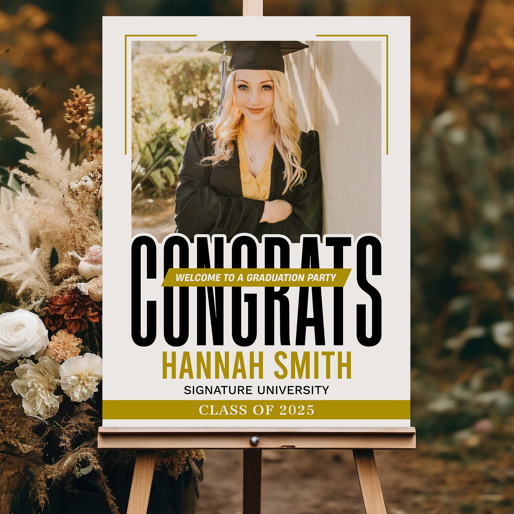 Personalized Graduation Party Welcome Sign – Custom Celebration Decor