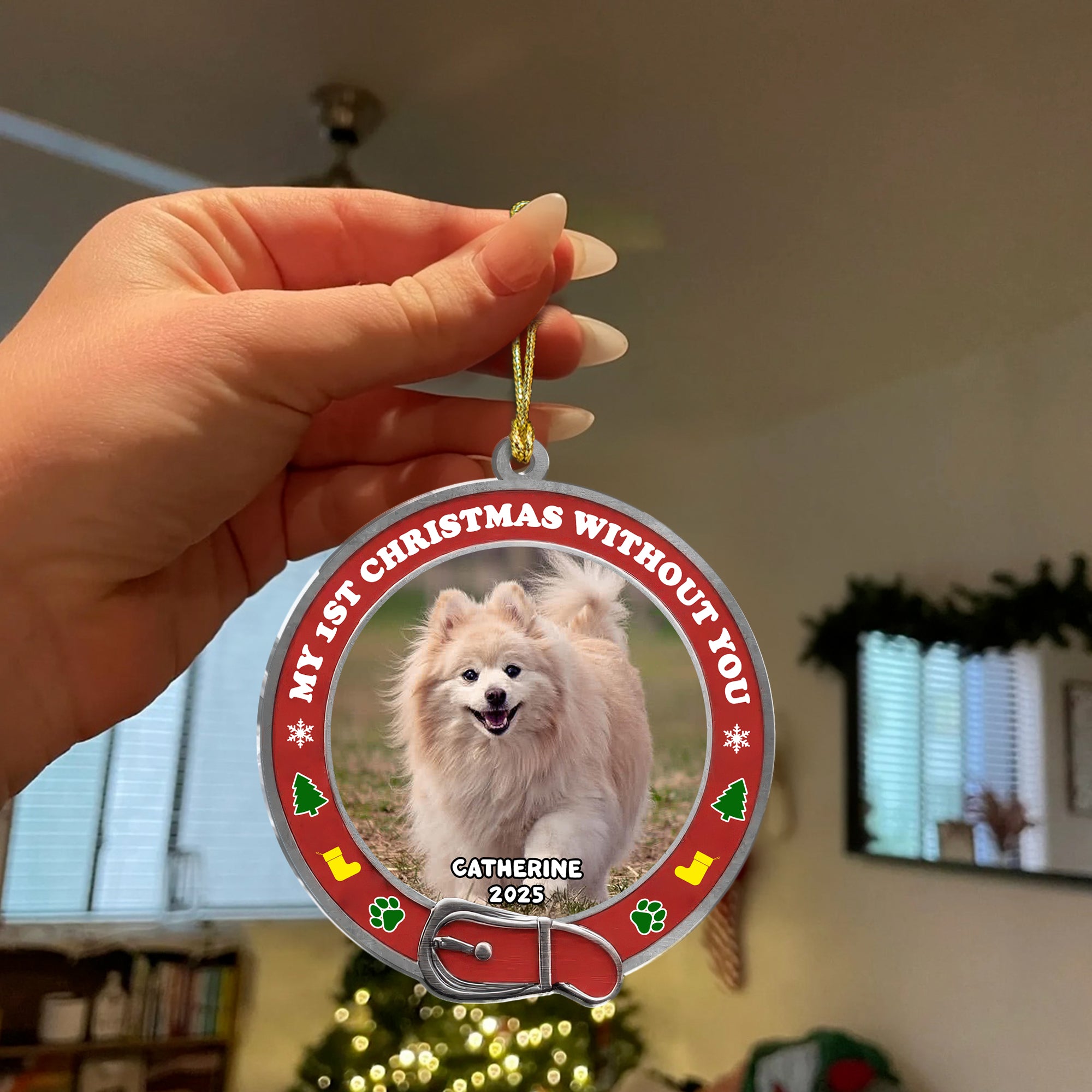 Custom Photo - Pet Lover Hologram Ornament - Family Decoration