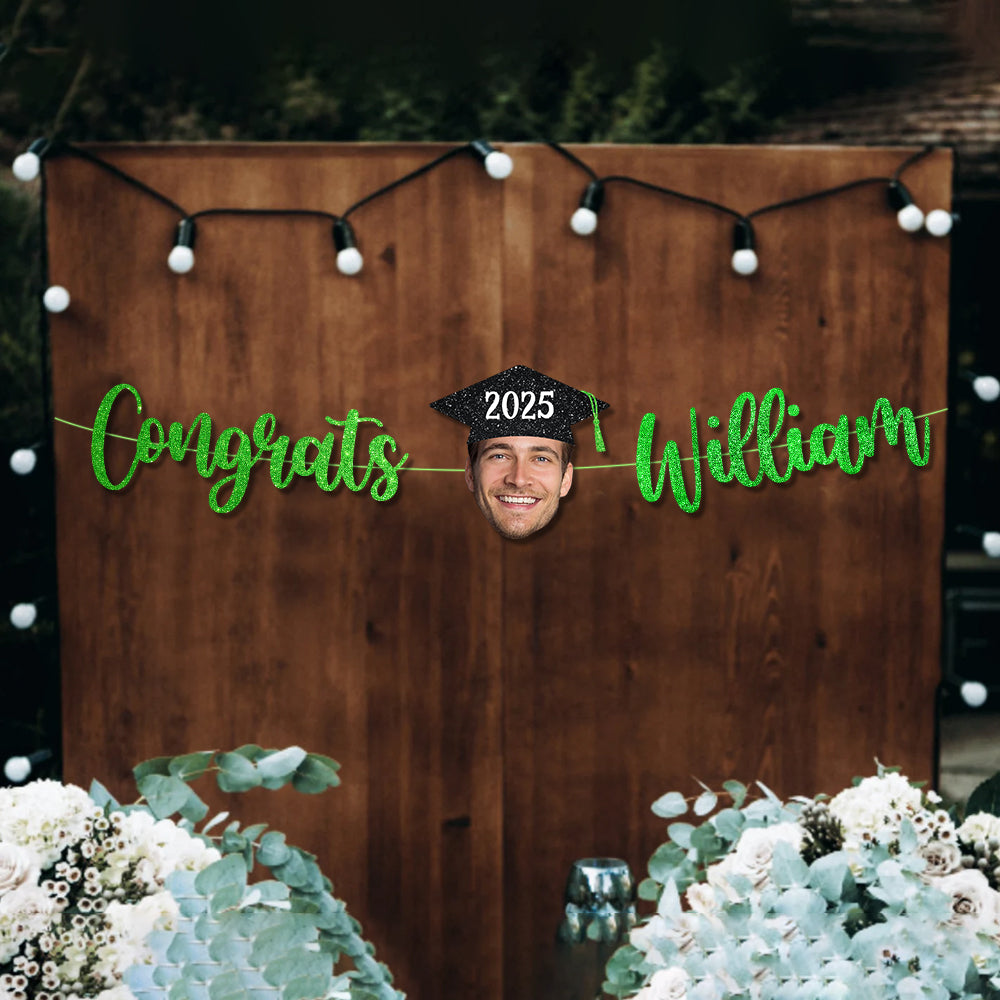 Graduation Party Decor – Custom Alphabet Name Bunting