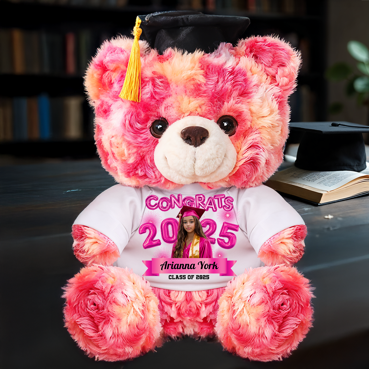 Balloon 2025 Personalized Custom Graduation Teddy Bear Plush - Graduate Bear With Cap