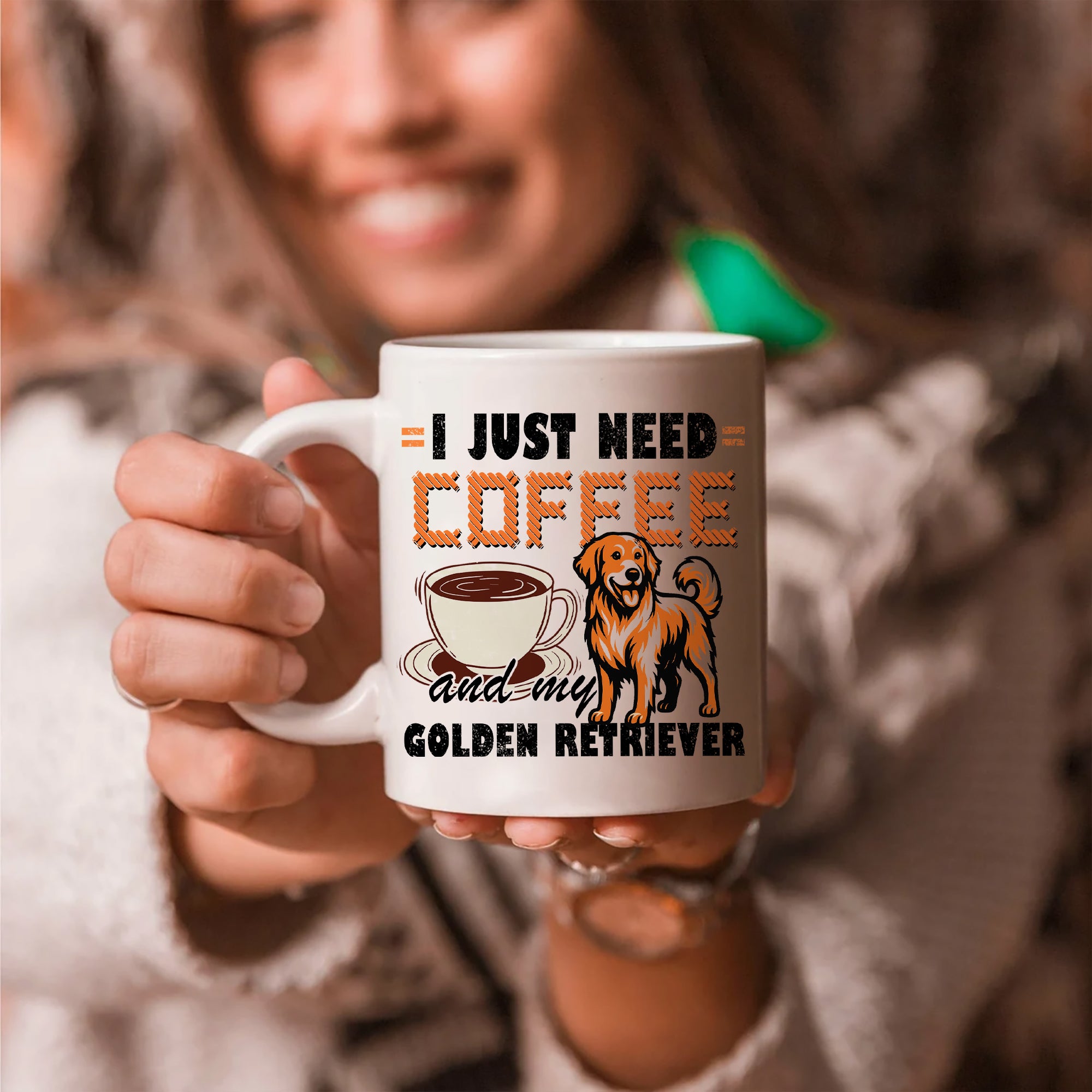 I Just Need Coffee and My Golden Retriever Mug - Gift for Dog Lover