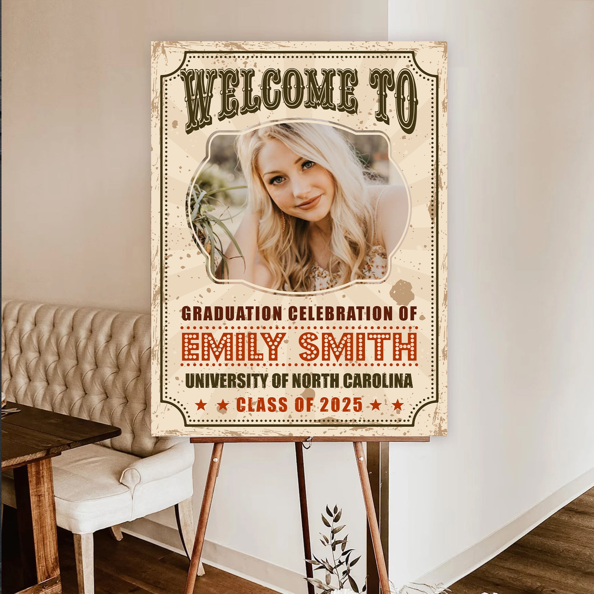 Welcome To Graduation Celebration Class Of 2025 Personalized Graduation Party Welcome Sign