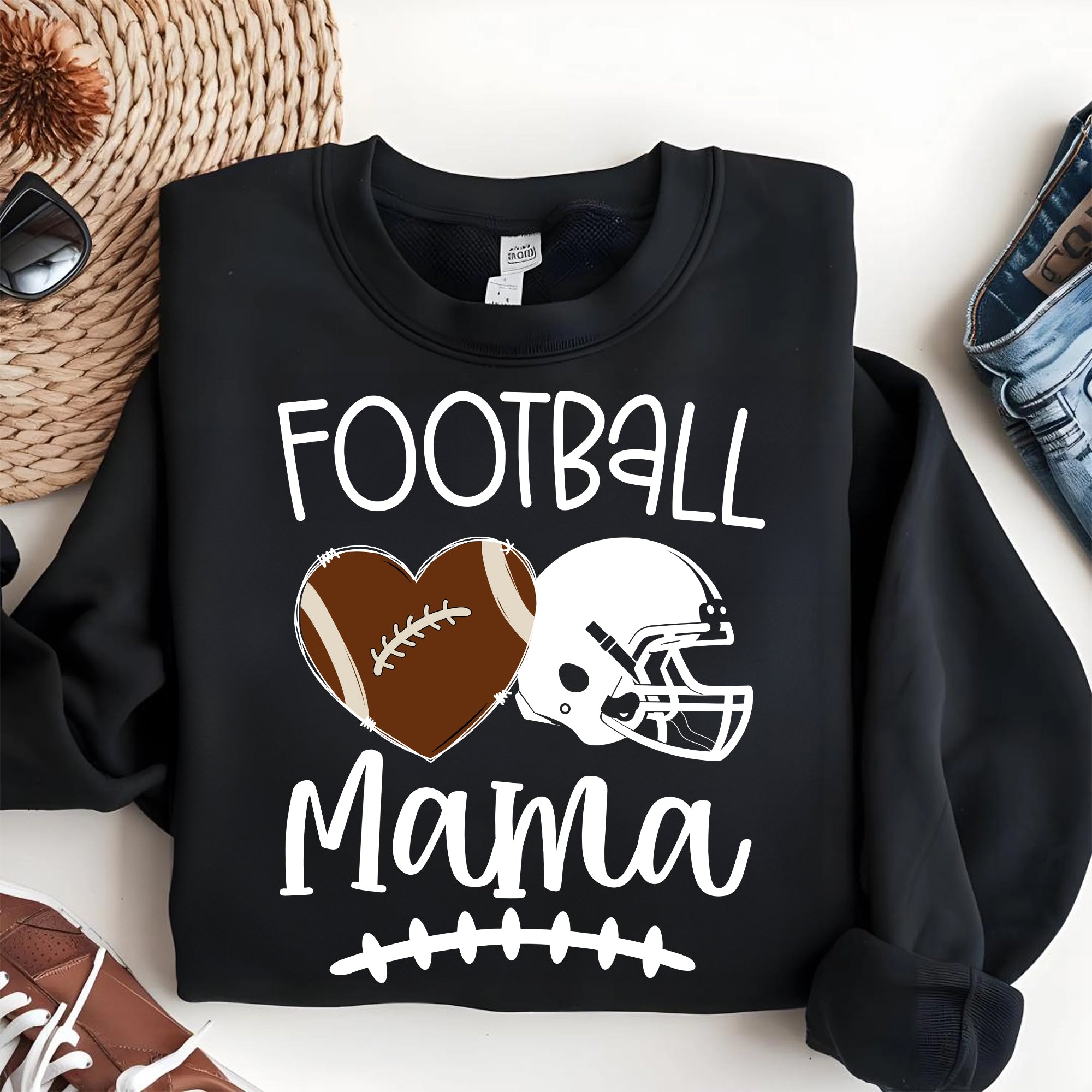 Football Grandma Mama  Shirt - Personalized Shirt Custom T-shirt