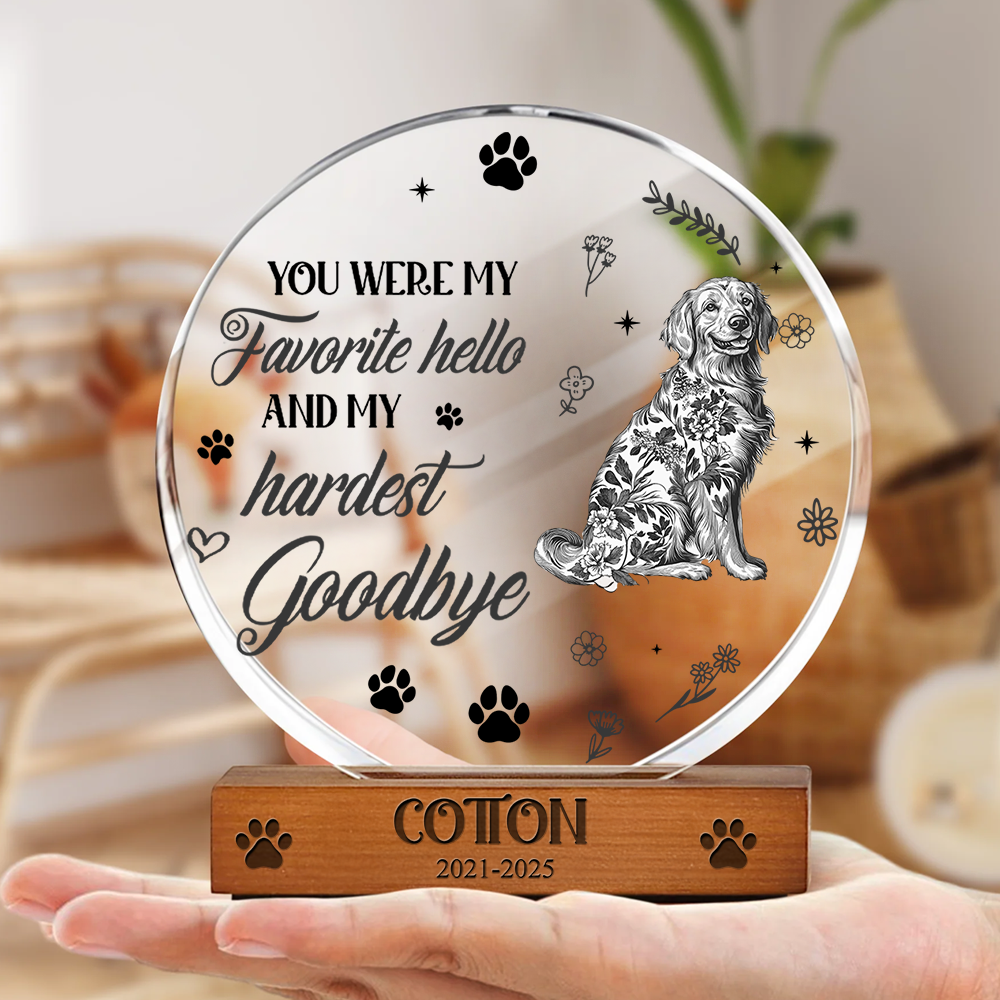 Your Love Lives On In My Heart - Personalized Acrylic Plaque