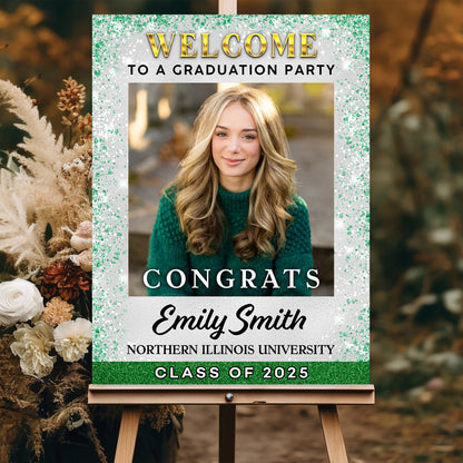 Graduation Welcome Sign - Custom Class Of 2025 Graduation Party Welcome Sign - Graduation Party Welcome Sign