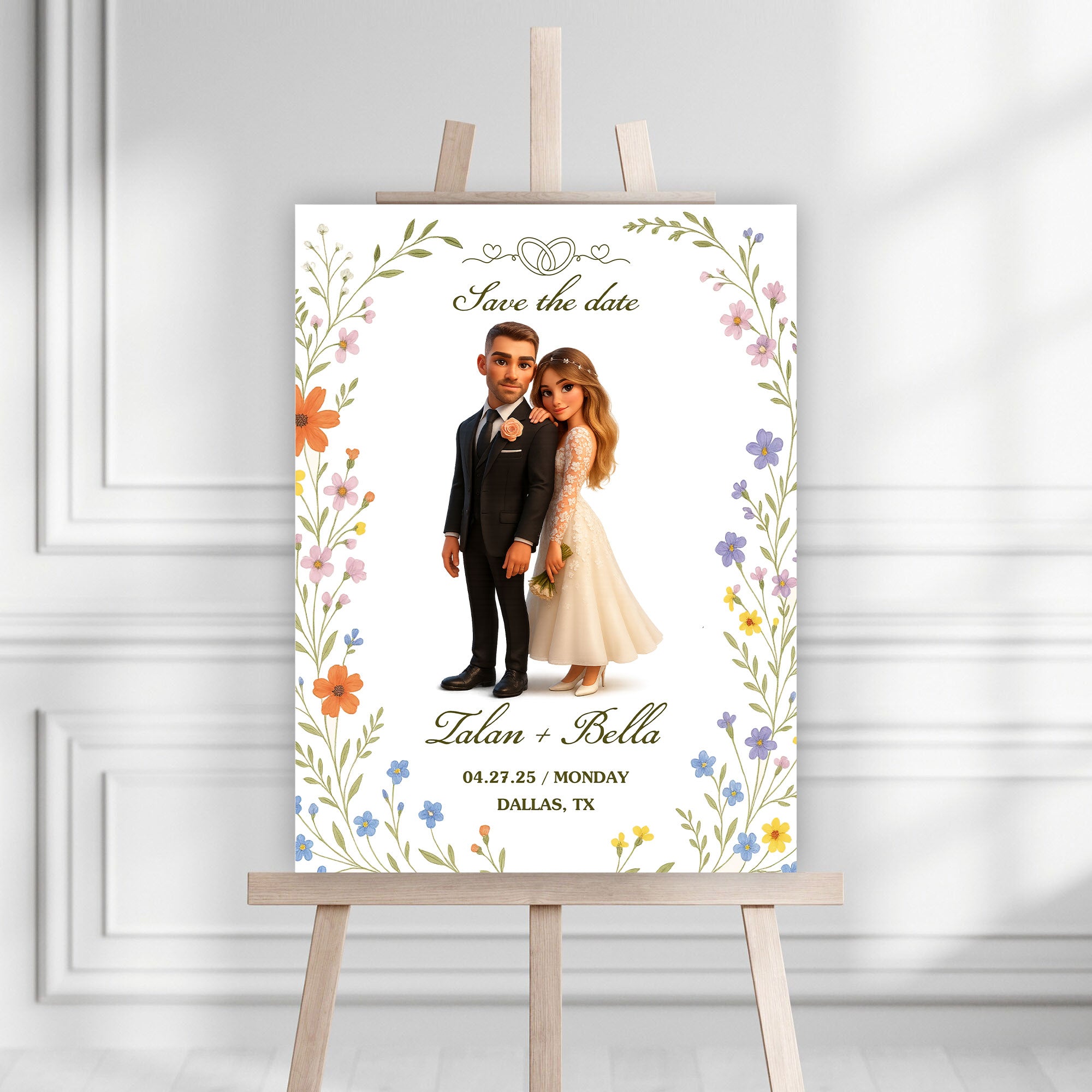 Save The Date - Wedding Law Sign - Custom Name and Photo Wedding Law Sign
