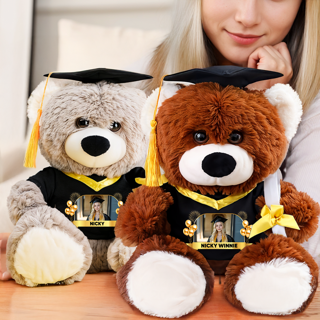 Congrats Class Of 2025 Personalized Graduation Teddy Bear – Custom Gift For 2025 Graduates
