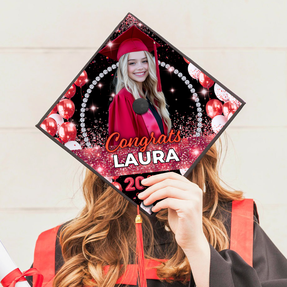 Personalized Class Of 2025 Graduate Cap – Custom Graduation Cap Topper - 2025 Grad Gift
