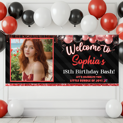 Personalized Birthday Party Banner – Happy Birthday Sign For Party
