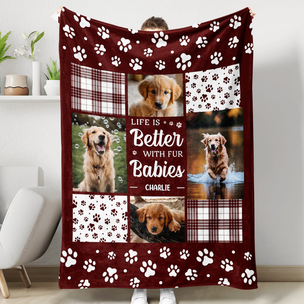 Fur Baby - Custom Pet Gift - Personalized Custom Pet Blanket