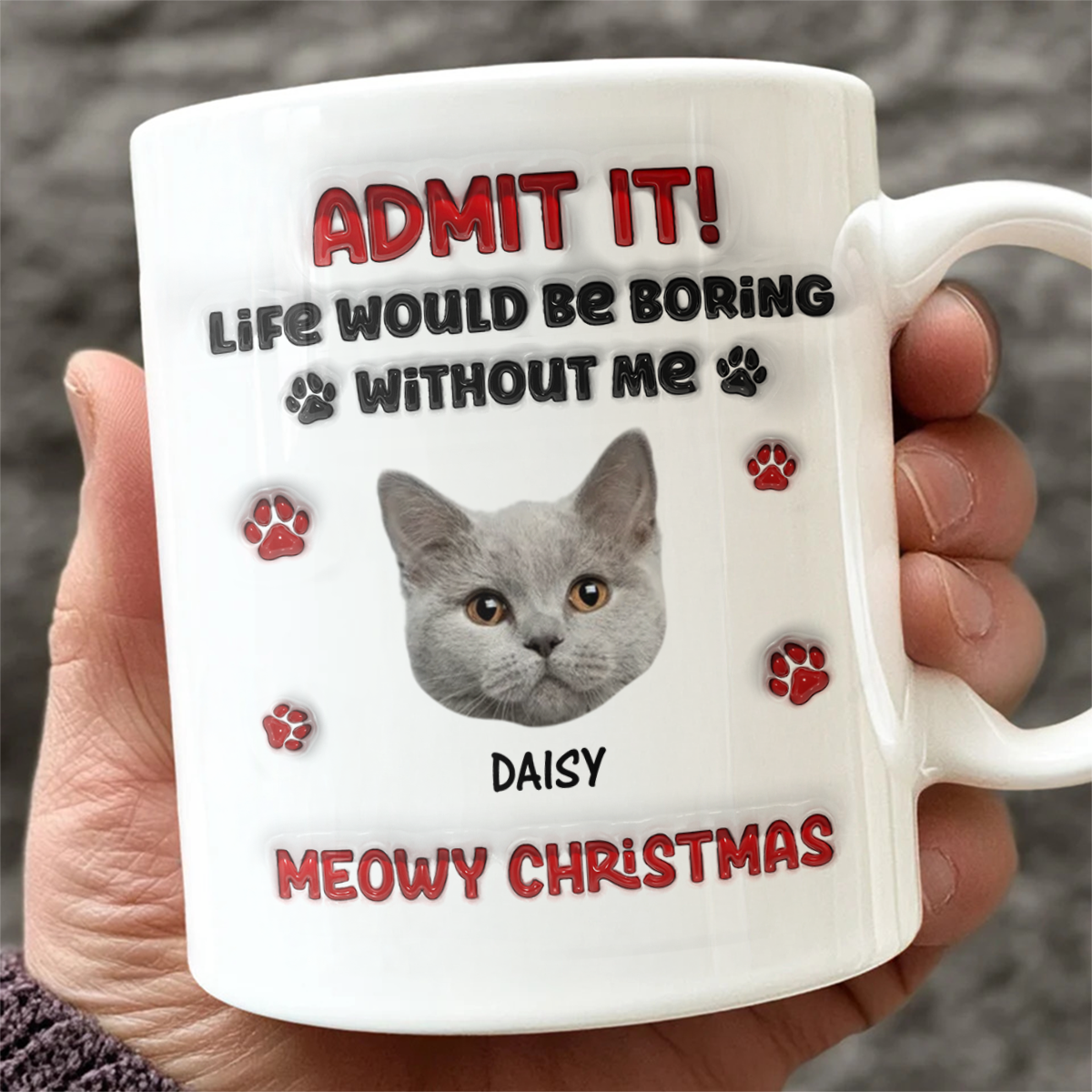 Merry Woofmas - Pet Lover Gift - Personalized Custom Mug