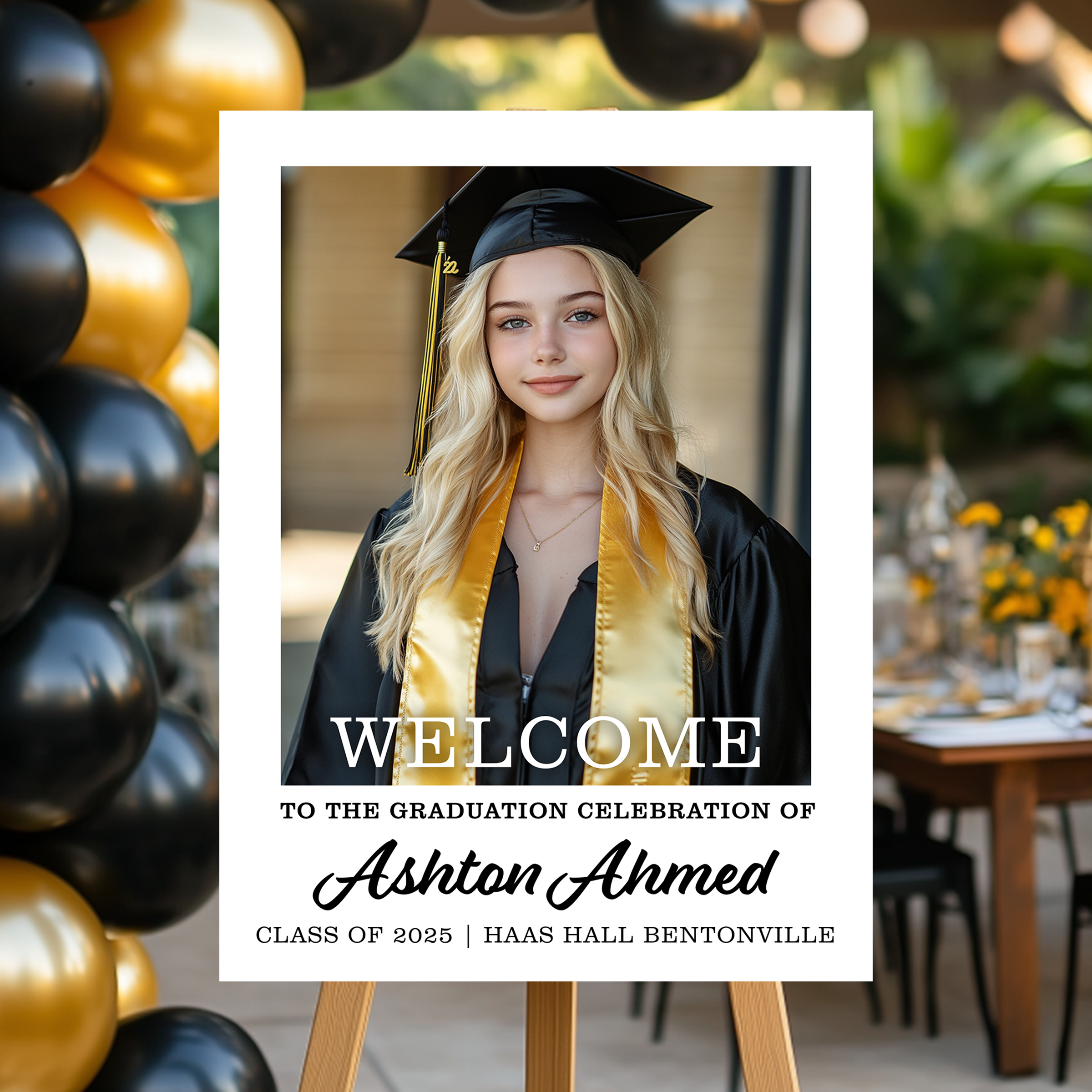 Welcome To The Graduation Celebration Personalized Welcome Sign, Graduation Gift