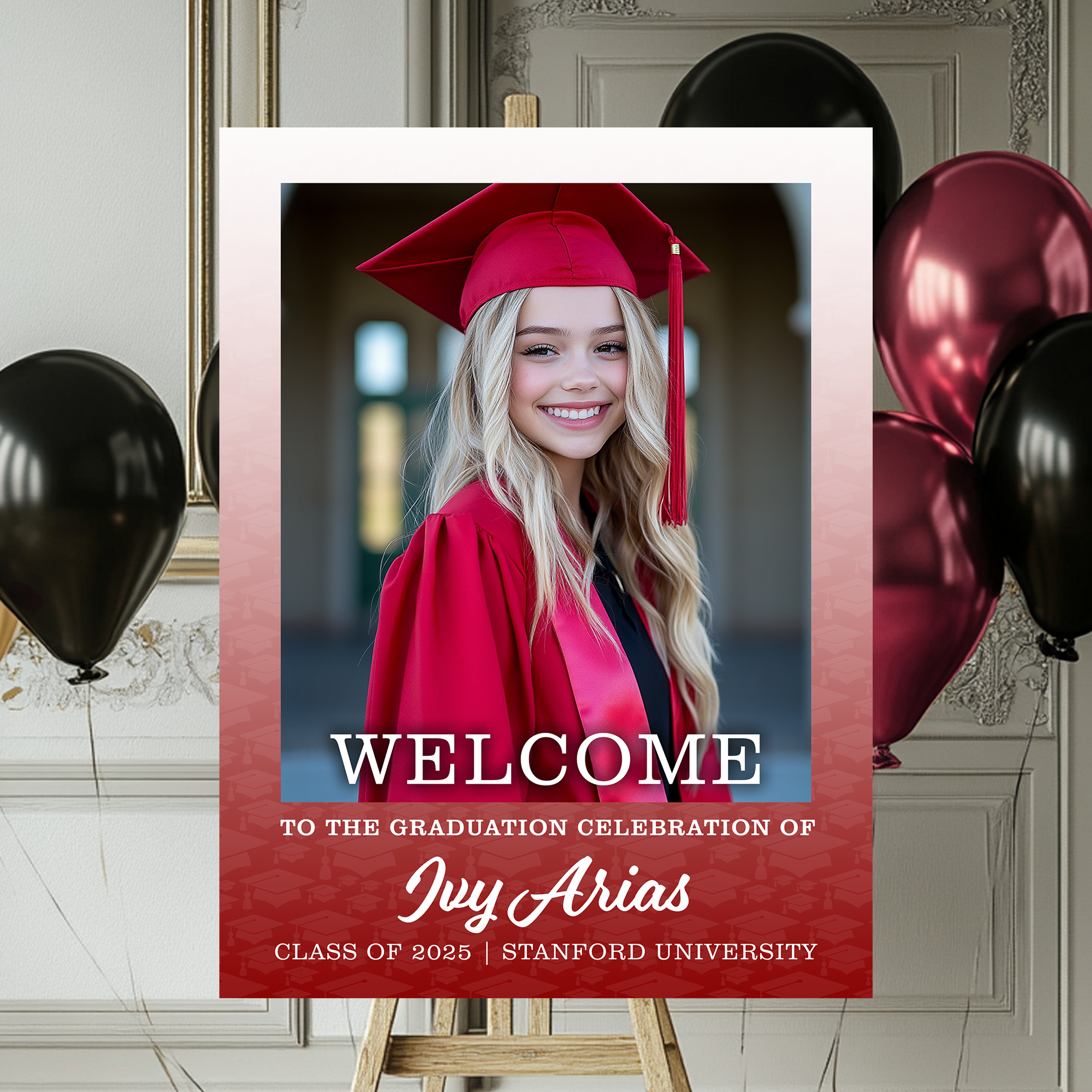Welcome To The Graduation Celebration Welcome Sign Personalized Graduation Welcome Sign