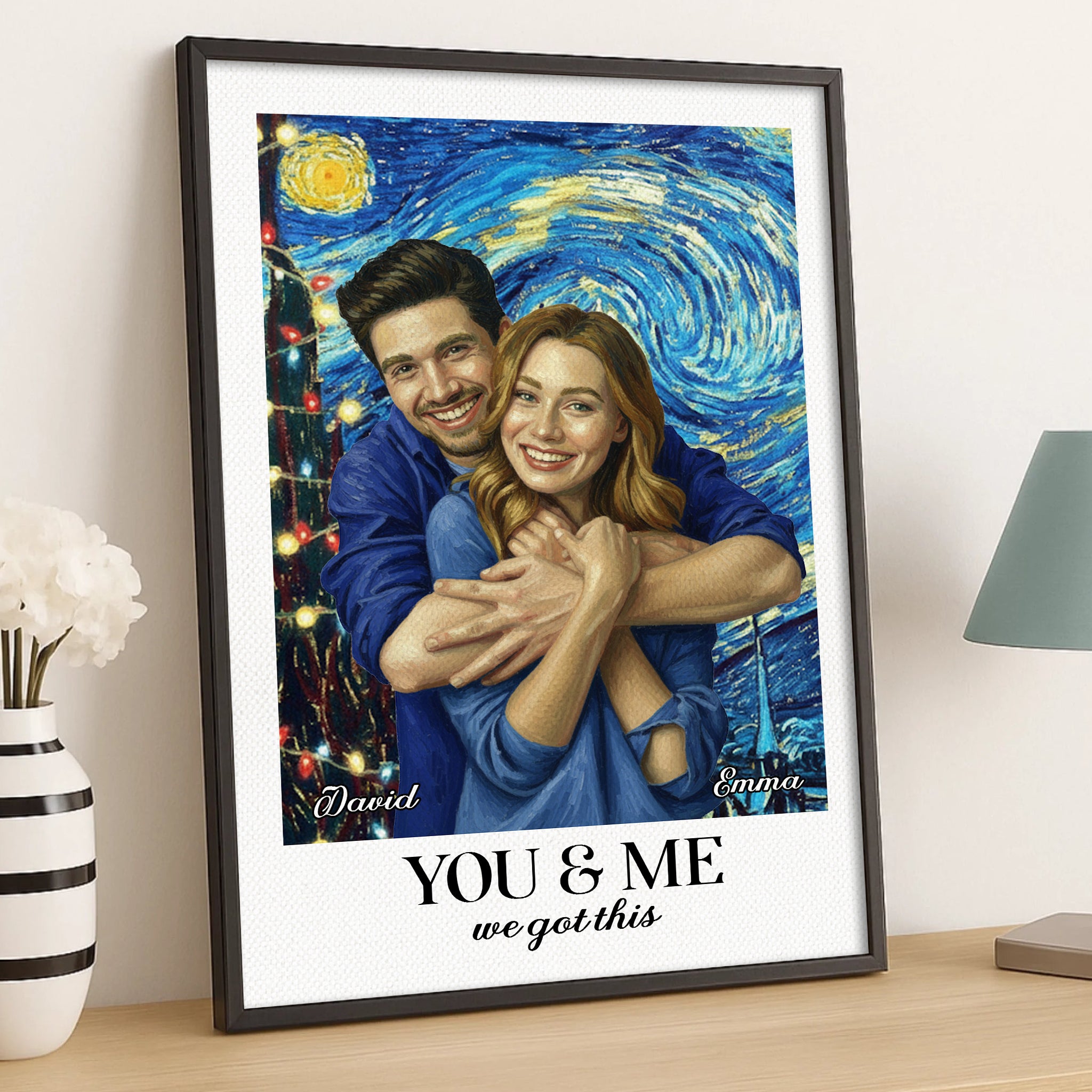 You and Me We Got This - Custom Photo - Canvas Sign - Couple Gift