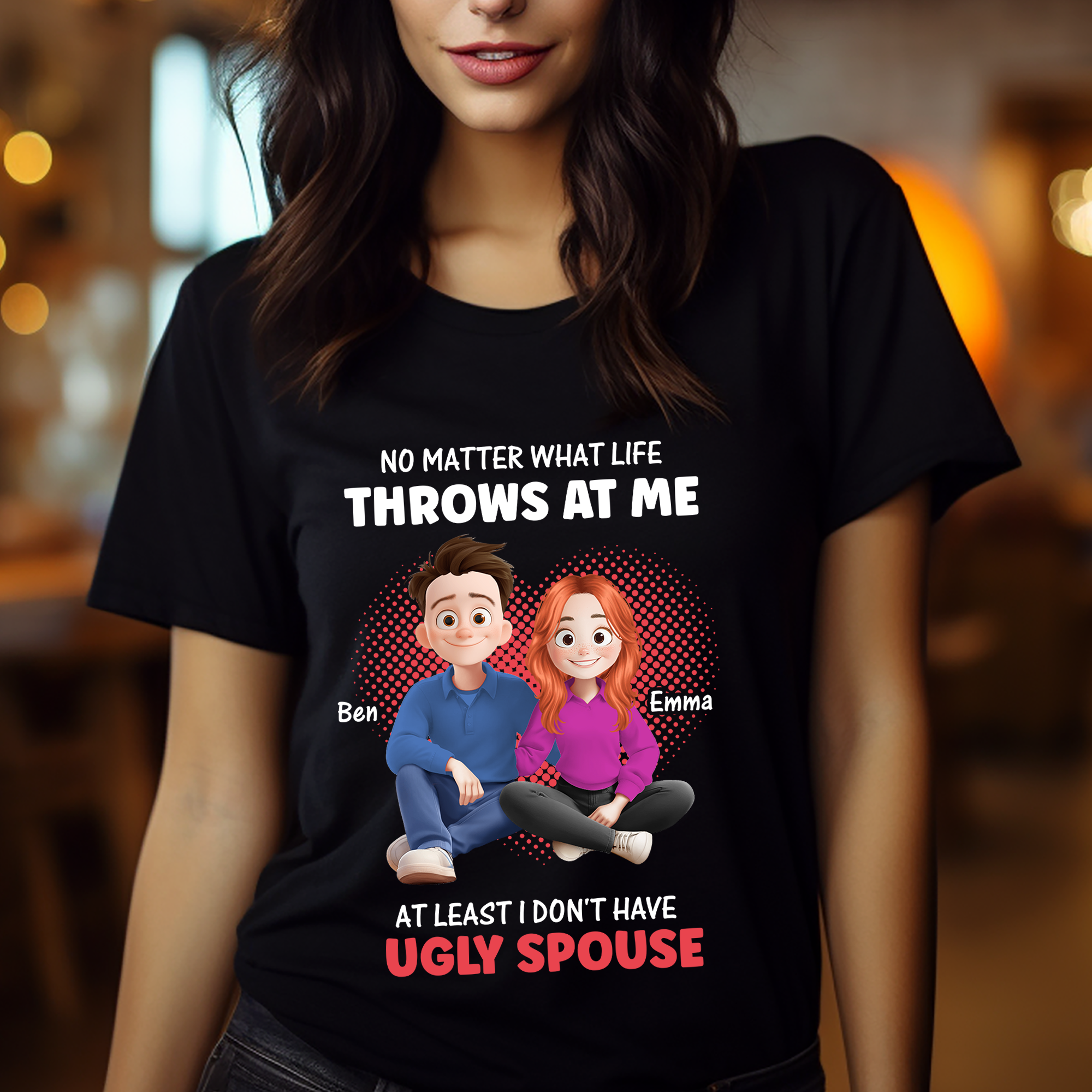 Couple Gift - Custom Name and Appearance - Personalized Shirt Custom T-shirt