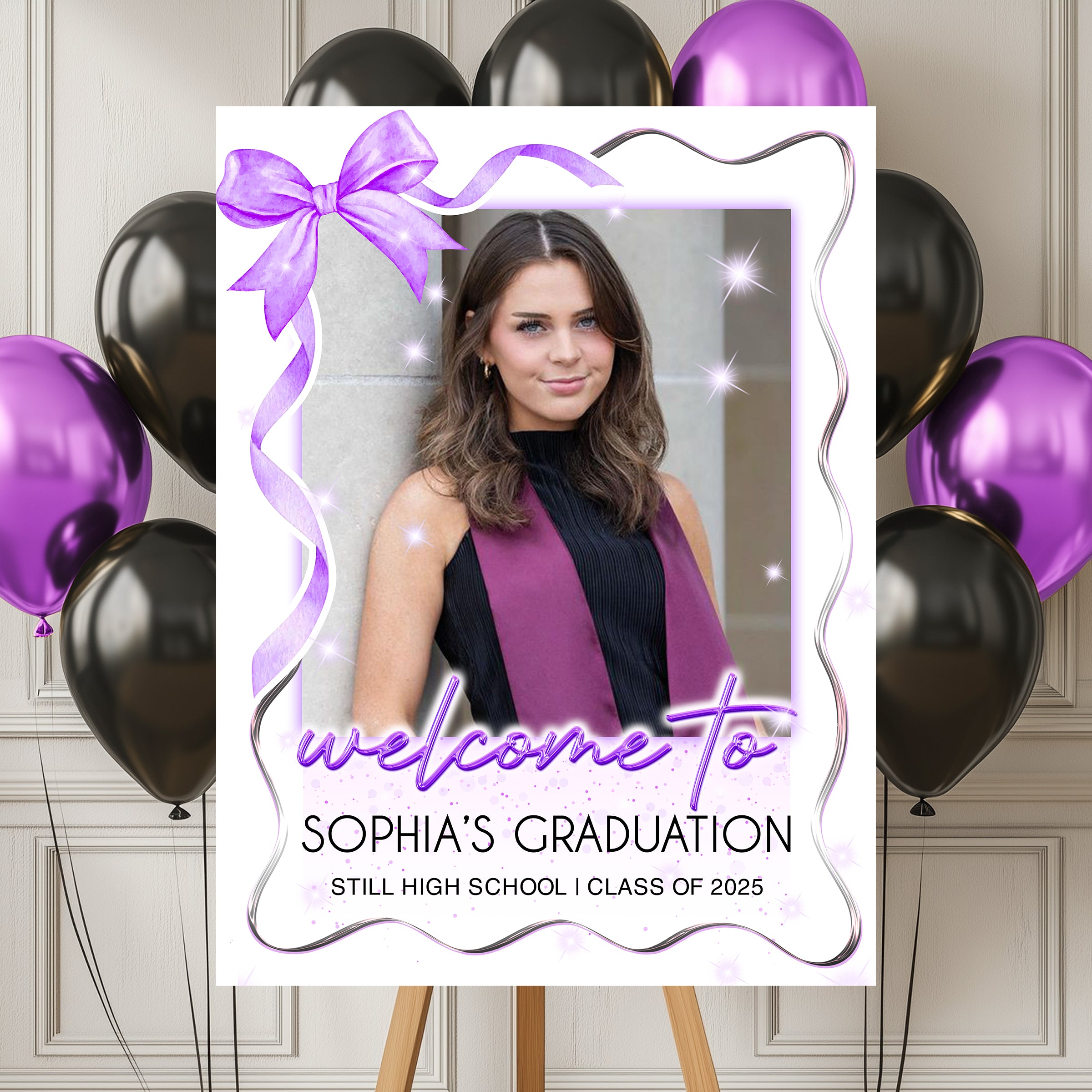 Graduation Class of 2025 Personalized Welcome Sign – Custom Grad Party Decor