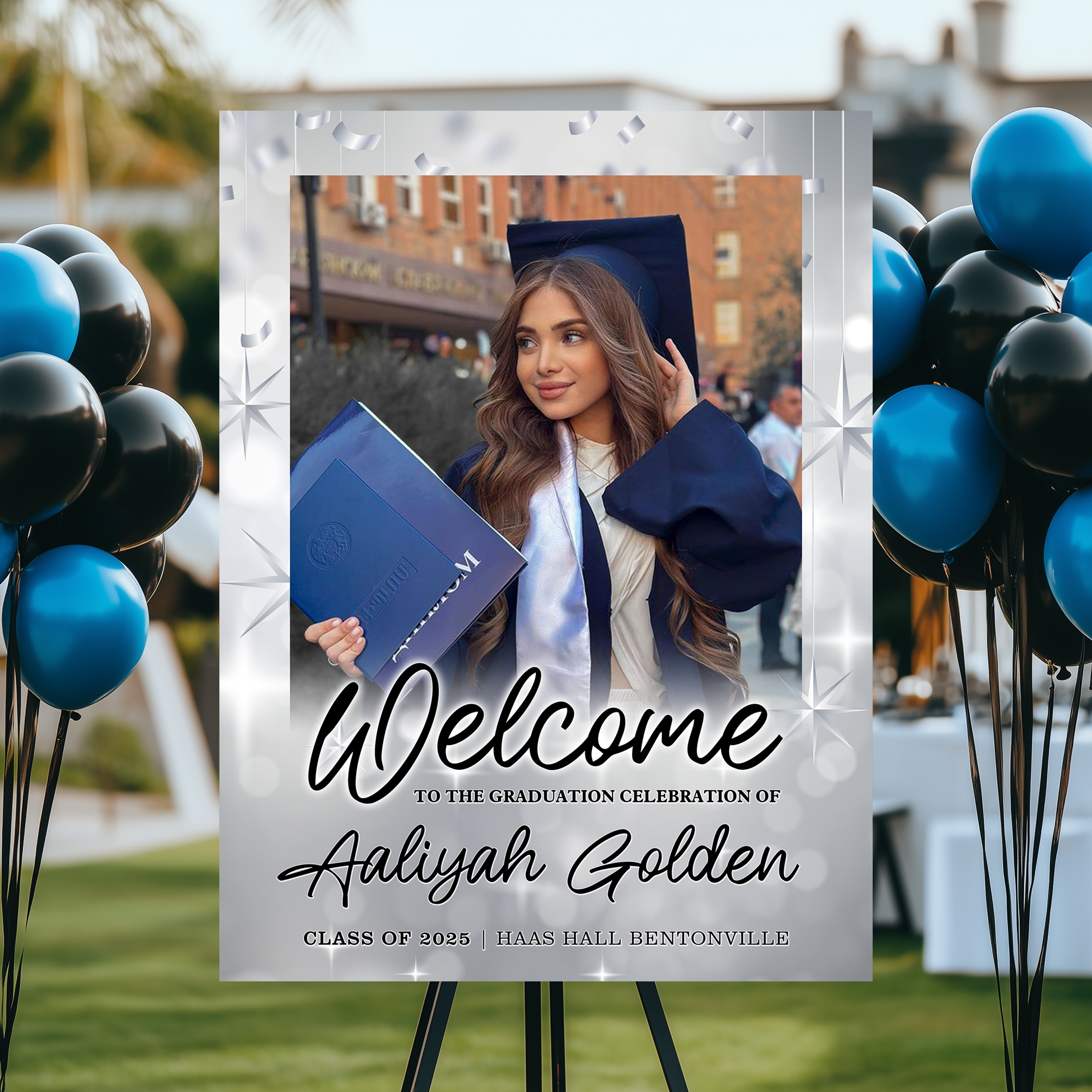 Personalized Grad Welcome Sign – Perfect Party Decoration