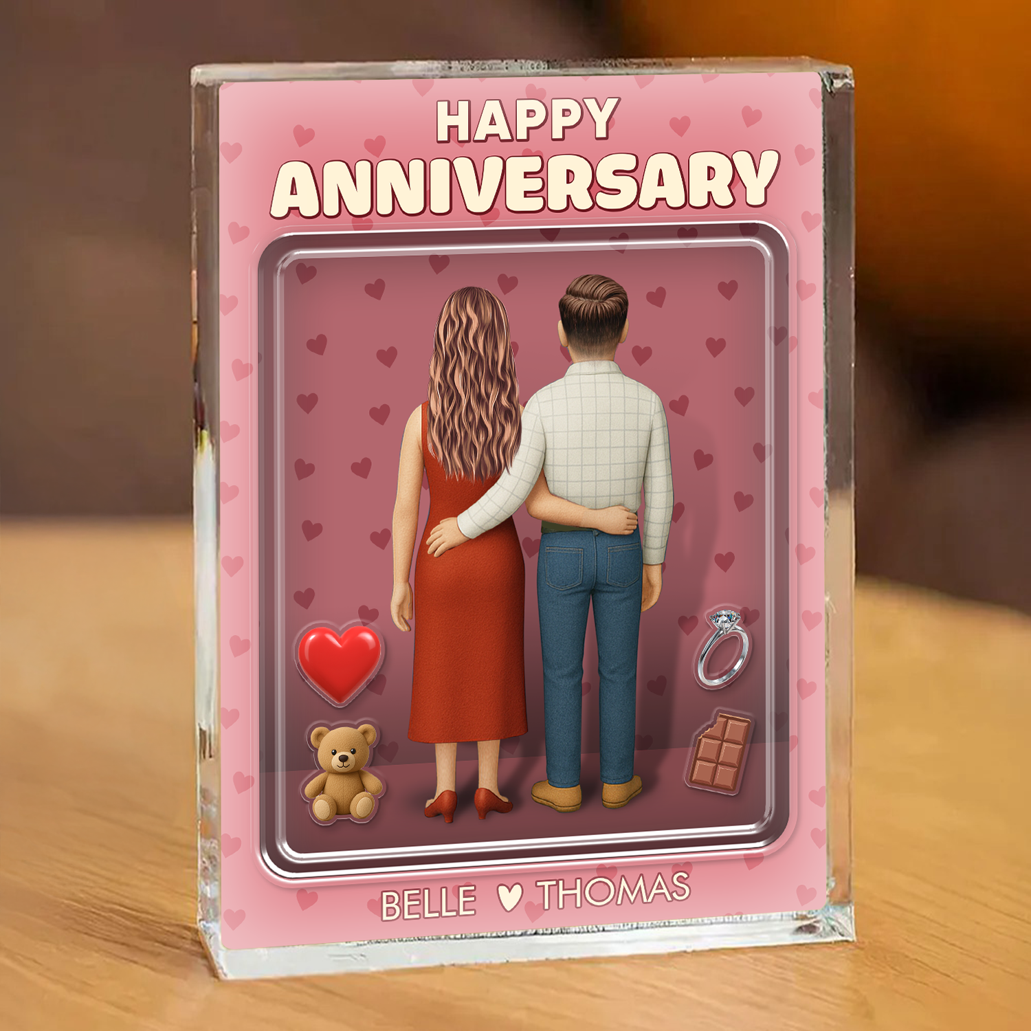 You & Me We Got This - Custom Figure Personalized Acrylic Block Plaque