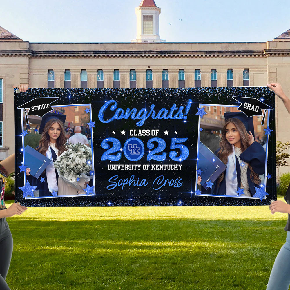 Personalized Class Of 2025 Graduation Banner – Congrats Grad Sign For Party