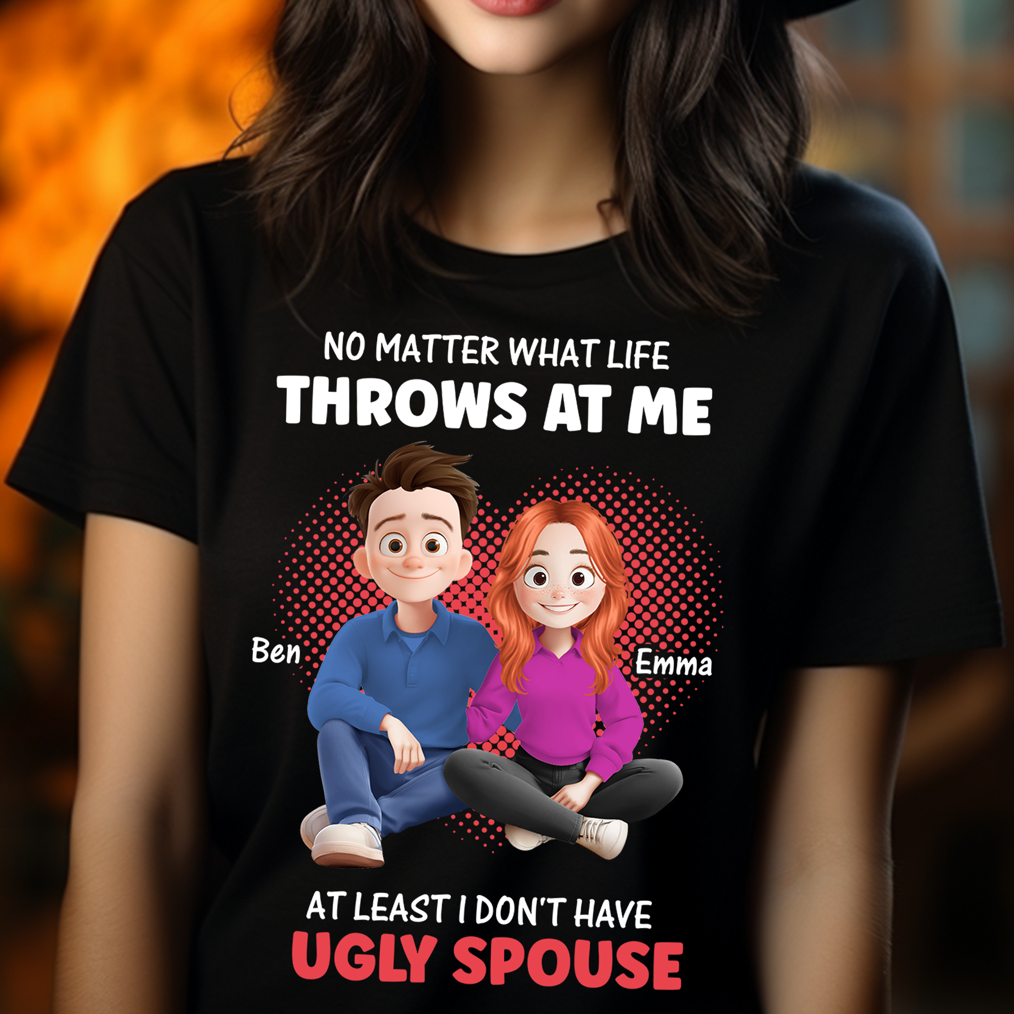 Couple Gift - Custom Name and Appearance - Personalized Shirt Custom T-shirt